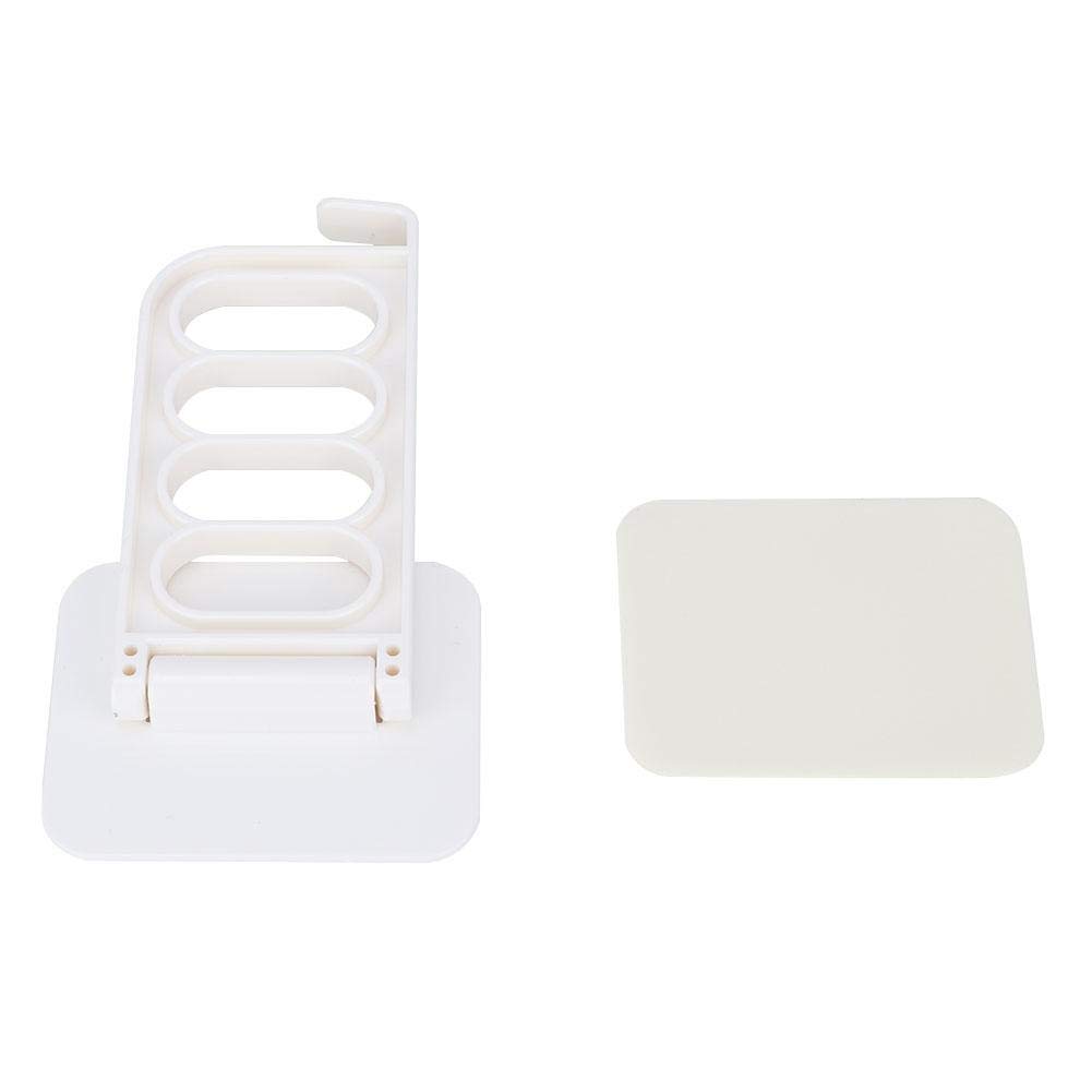 Sturdy Adhesive Laundry Rack - Space-Saving Wall Mount Clothes Drying Rack for Bathroom, Closet & Small Spaces - Foldable Storage Shelf for Towels & Garments - Beige Home Organization Solution (Perfect for Apartments & Dorm Rooms)