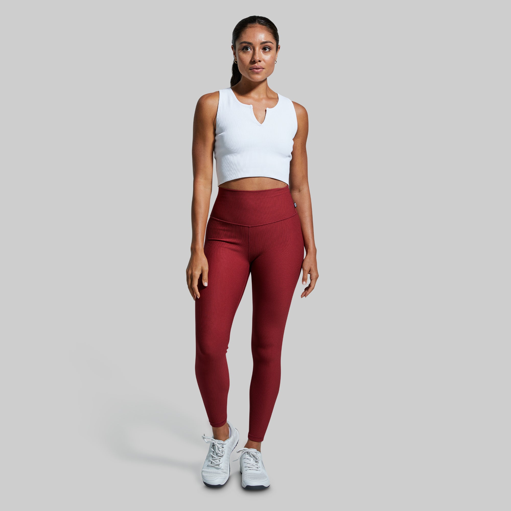 Seamless Crop Tank Top for Women - Comfortable & Stylish Workout & Yoga Top (White) | Perfect for Gym, Running, and Casual Wear