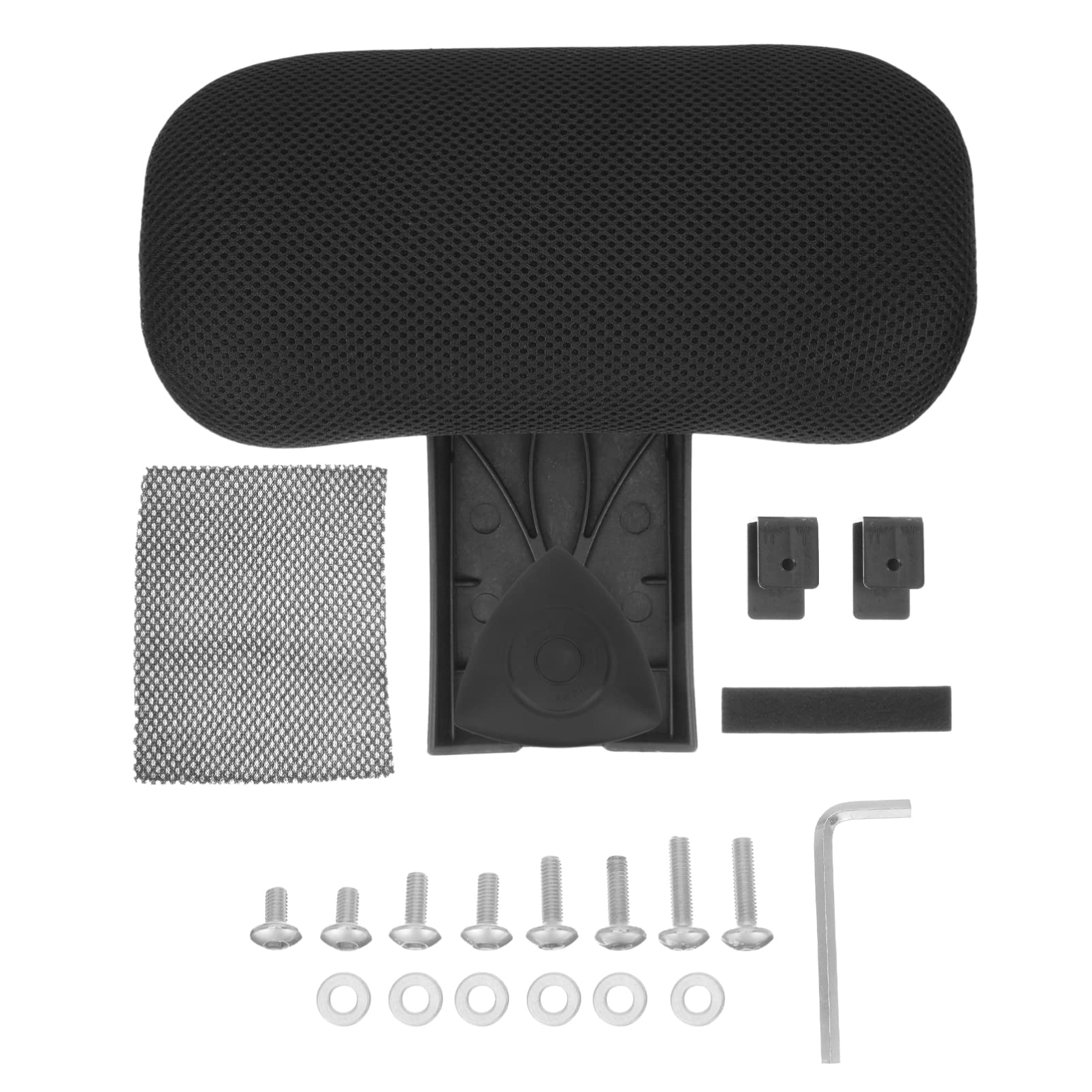 Universal Office Chair Headrest Attachment - Ergonomic Mesh & Sponge Head Support Cushion for Desk, Computer & Executive Chairs | Perfect for Home Office, Gaming & Workspaces