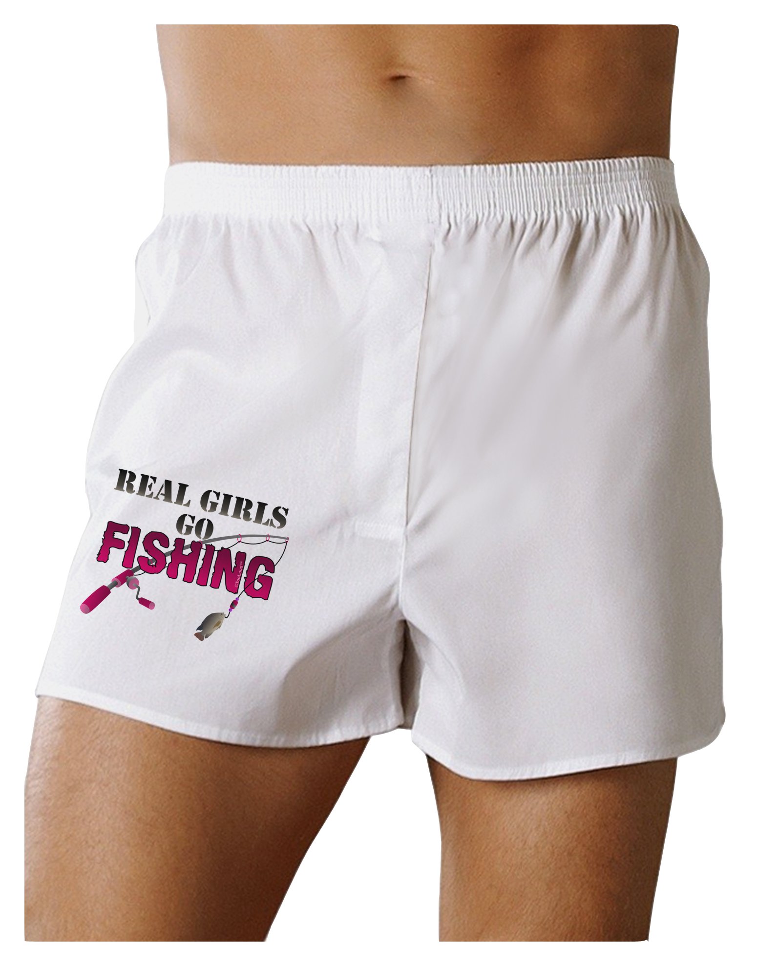 TooLoud Women's Funny Fishing Boxer Shorts - Comfortable Cotton Underwear for Outdoor Adventures, Camping & Fishing Trips
