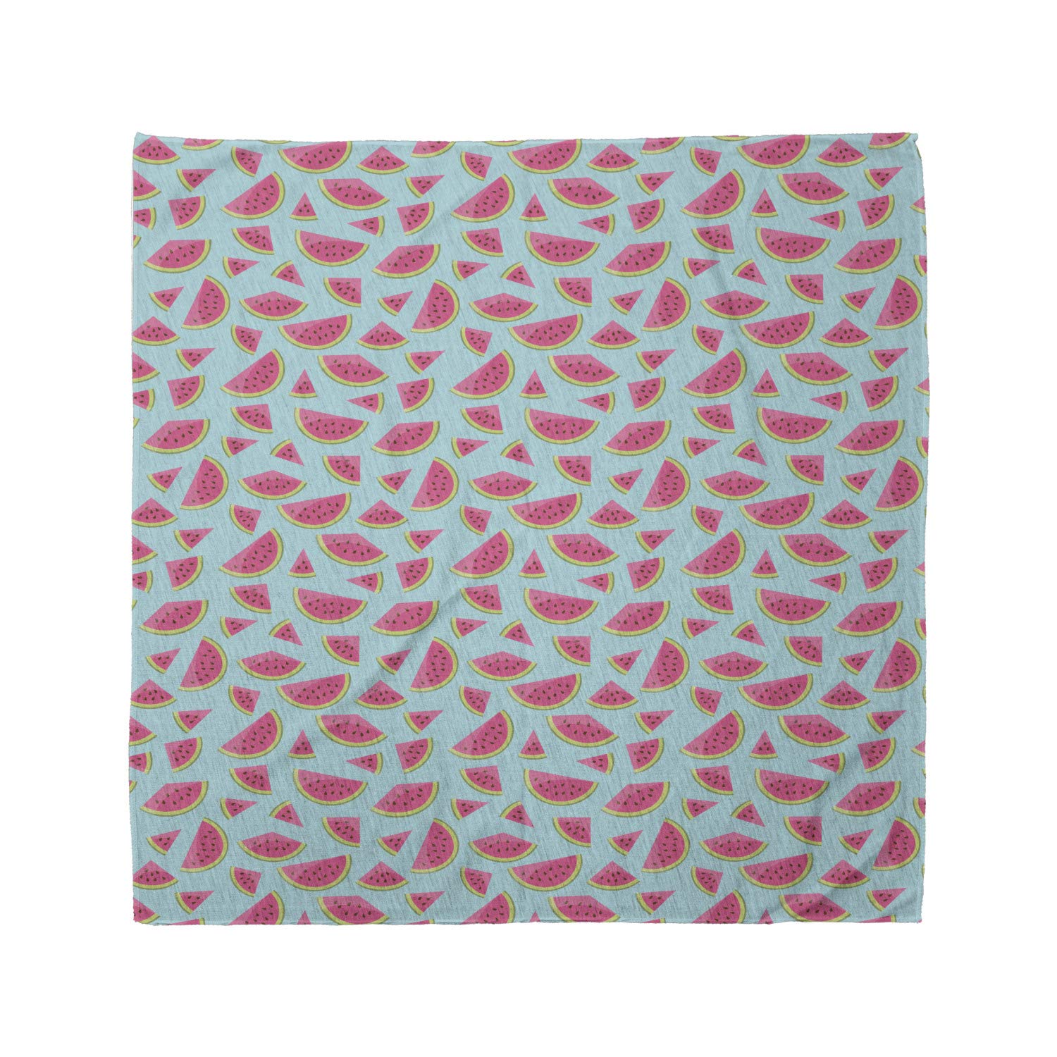 Ambesonne Watermelon Bandana - Unisex Summer Fruit Print Head & Neck Scarf for Outdoor Activities, Beach, Music Festivals