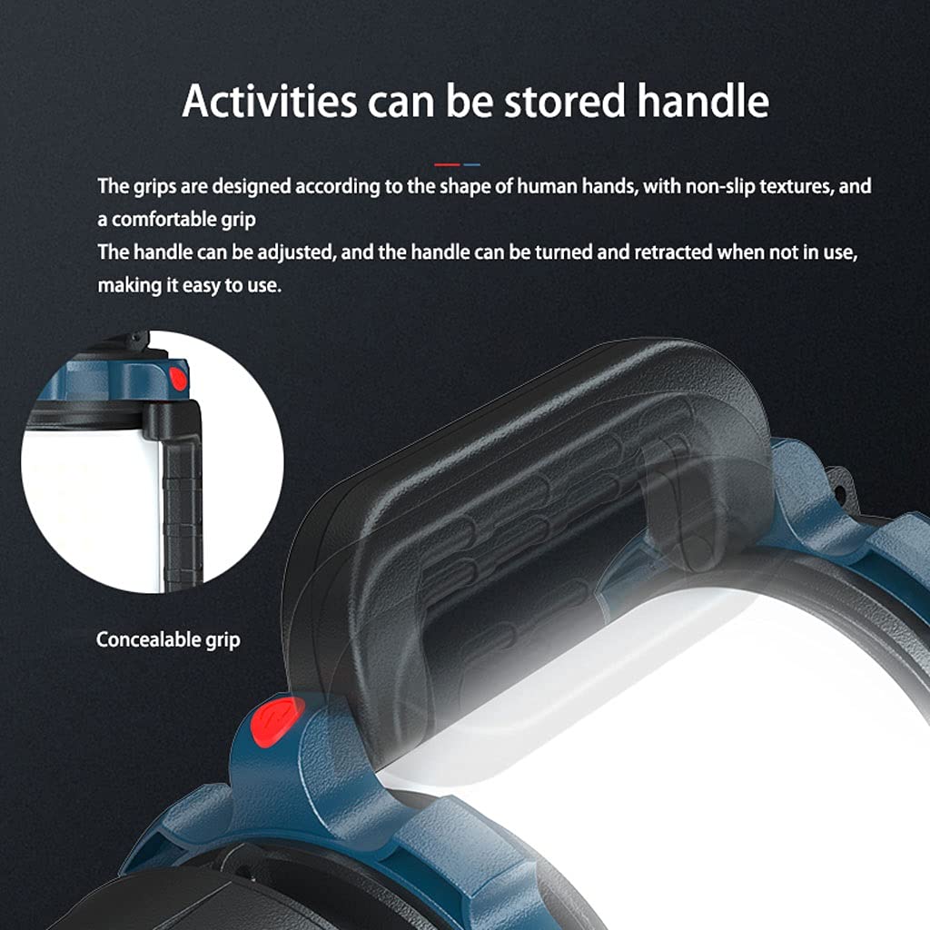Super Bright LED Camping Lantern - Portable Long-Range Searchlight with Extended Battery Life for Outdoor Adventures, Hiking, Backpacking & Emergency Use (Small Size)