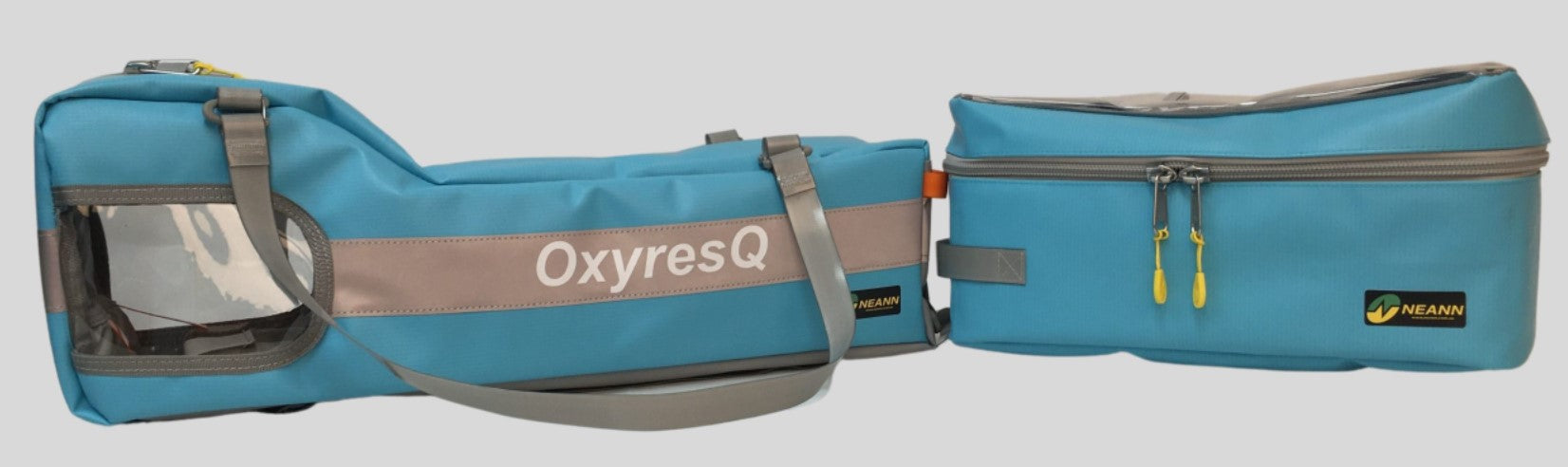 Oxygen Resuscitation Unit Oxi RESQ (Blue) - Empty Emergency First Aid Kit for CPR & Respiratory Support - Perfect for First Responders, Hospitals & Home Safety Preparedness