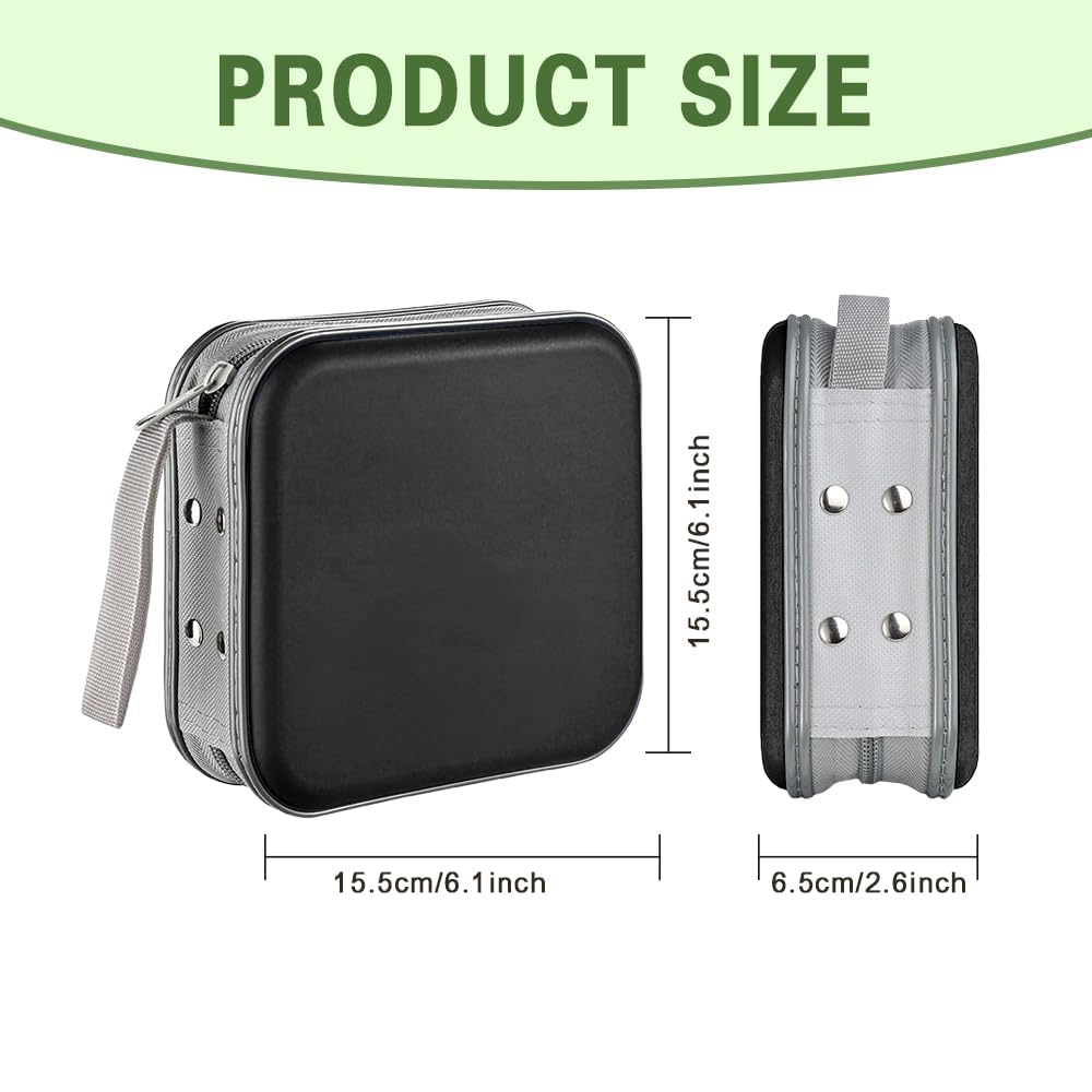 Hard Plastic CD Case Holder for Car - 48 Capacity DVD Storage Organizer | Car, Home & Travel Use