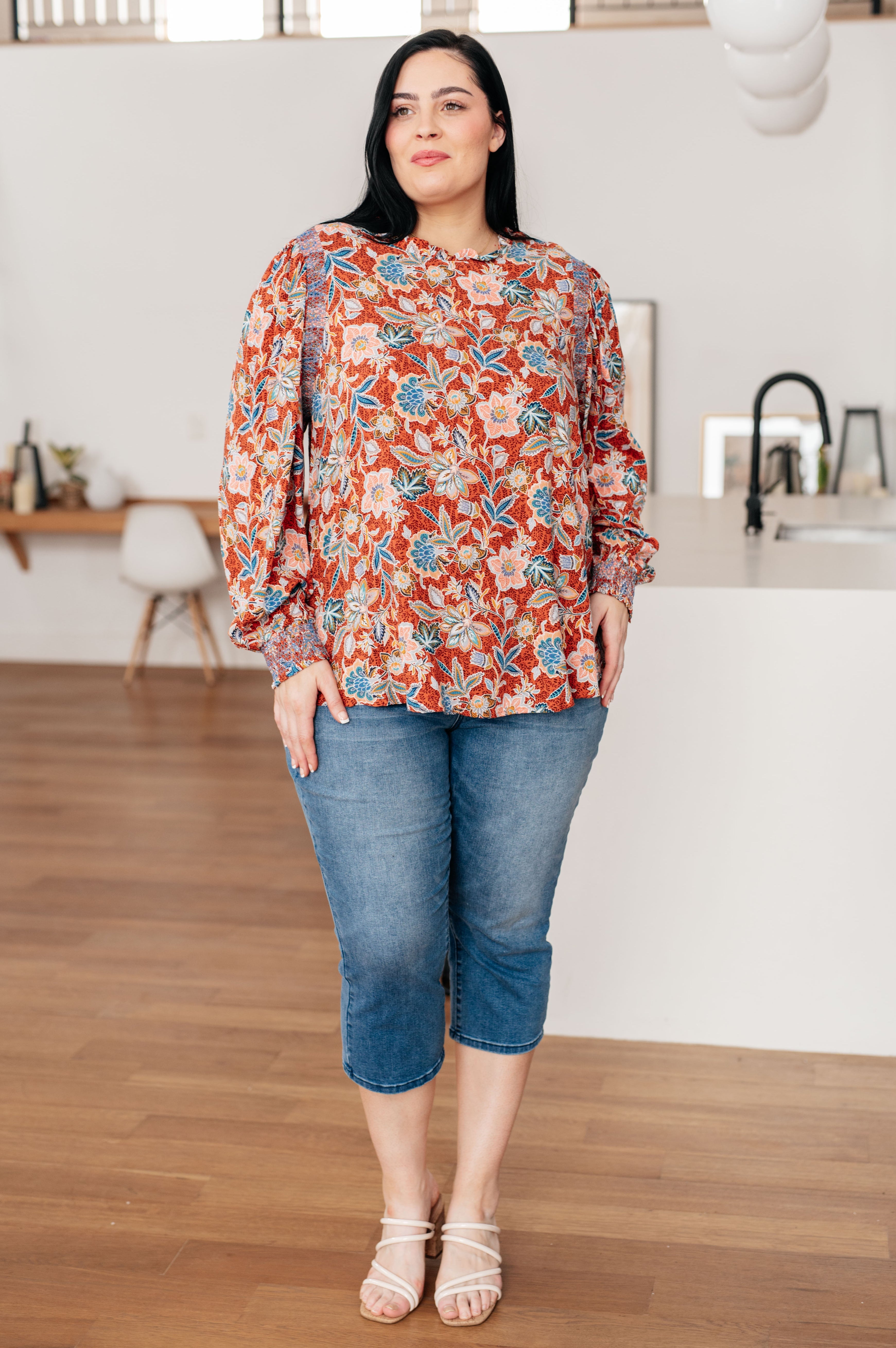 Floral Delight Blouse - Women's Floral Print Tops for Spring & Summer | Casual & Party Wear | Perfect for Dates, Office & Outdoor Events