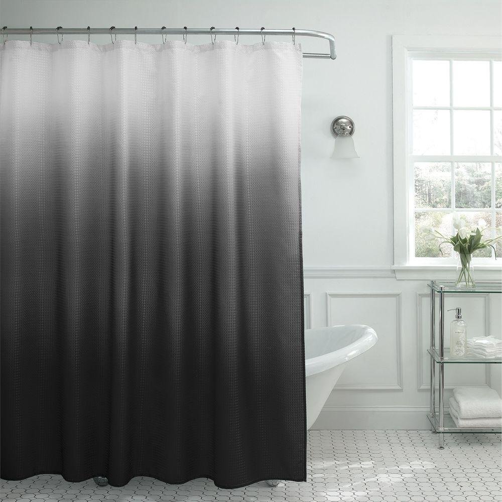 Waffle Weave Shower Curtain Set - 70