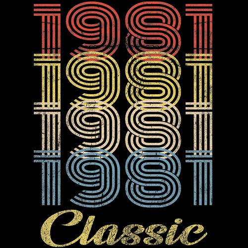 1981 Vintage 44th Birthday T-Shirt for Women - Classic Retro Gift - Perfect for Birthday Parties & Celebrations