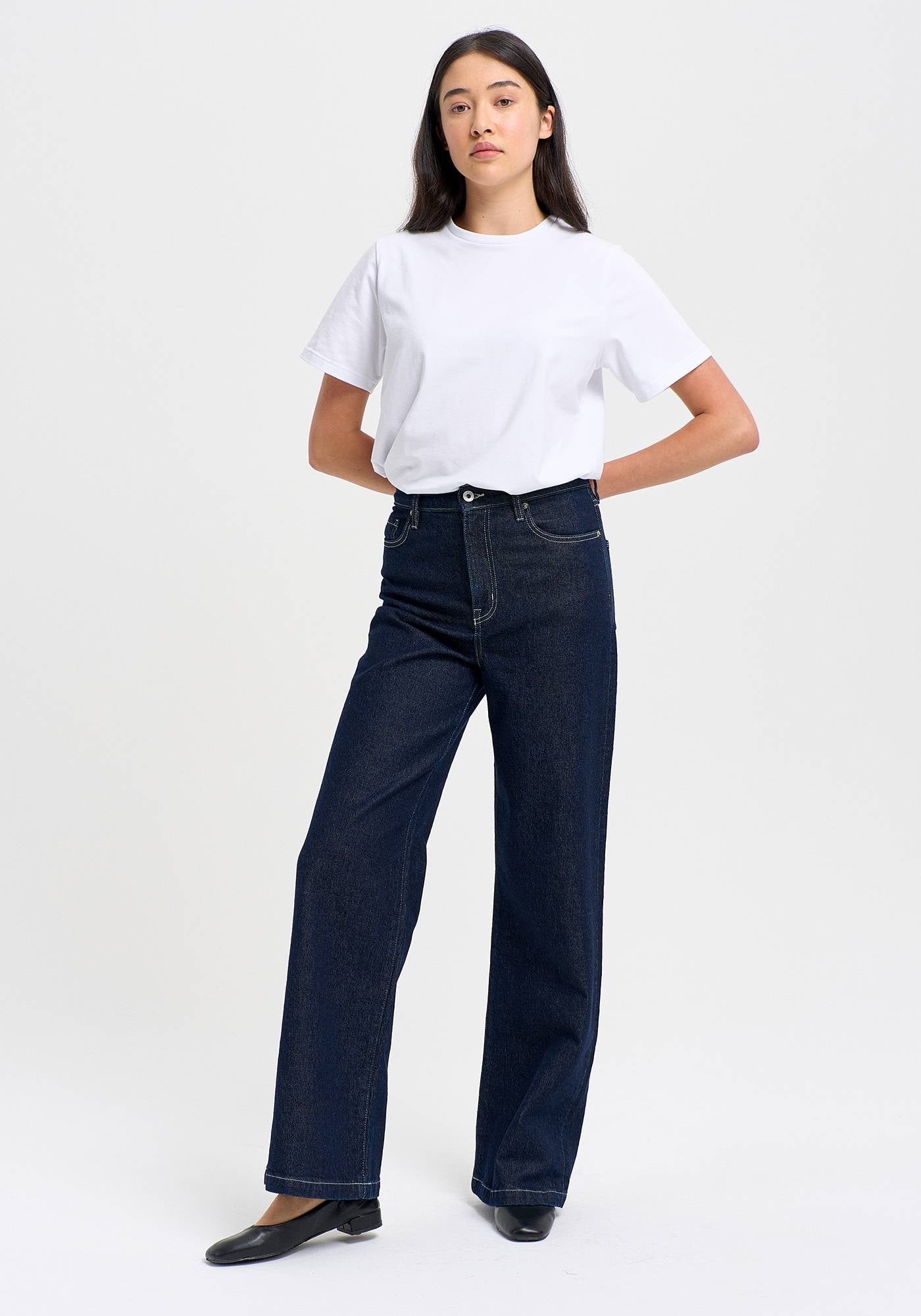 Zoe High Rise Straight Leg Jeans for Women - Slimming Stretch Denim Pants - Perfect for Casual Wear, Office & Date Night