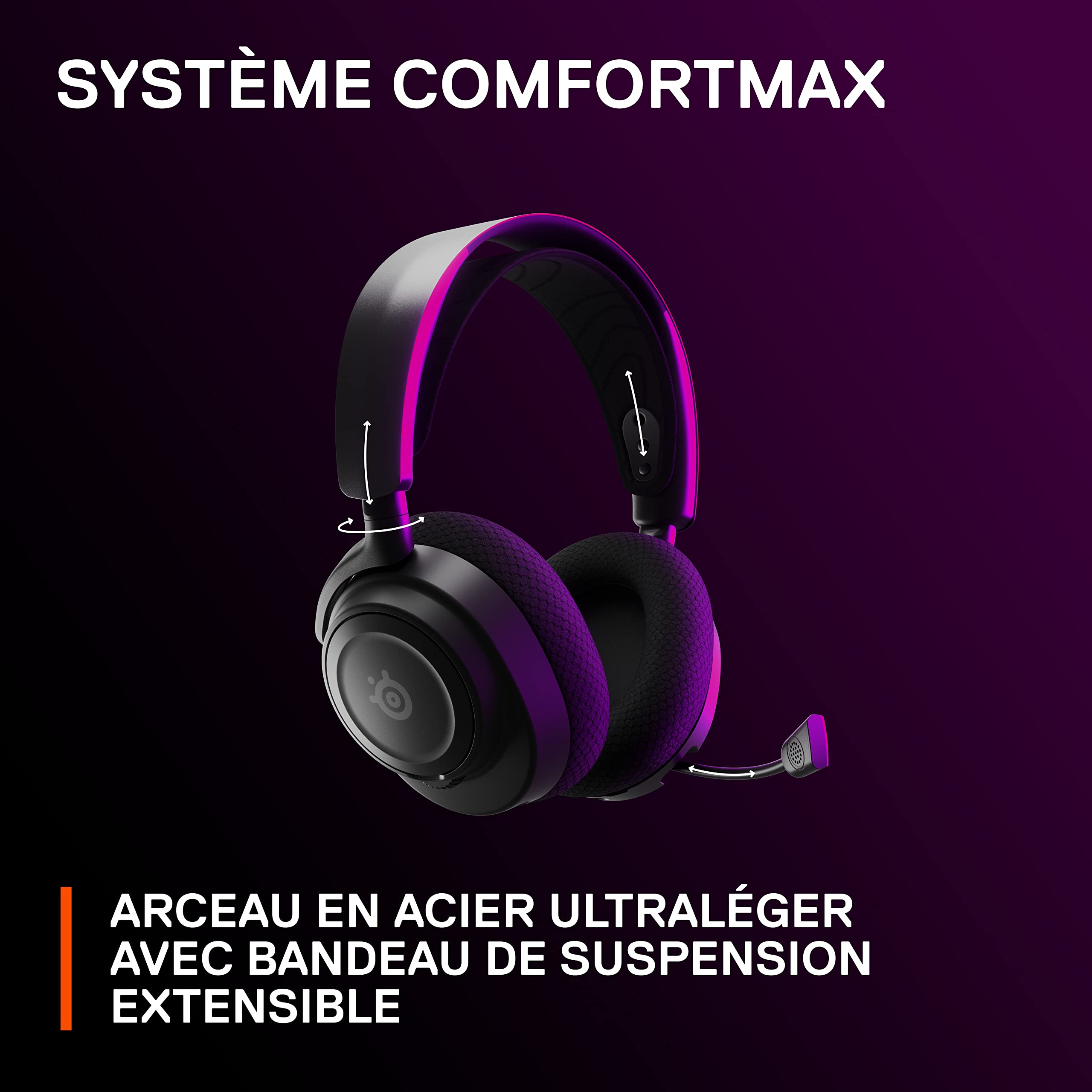 SteelSeries Arctis Nova 7 Wireless Gaming Headset - Multi-Platform (PC, PS5, Switch, VR, Mobile) - Dual Bluetooth & 2.4GHz Connectivity - 38H Battery Life - ClearCast Gen2 AI Mic - Perfect for Competitive Gaming & Streaming
