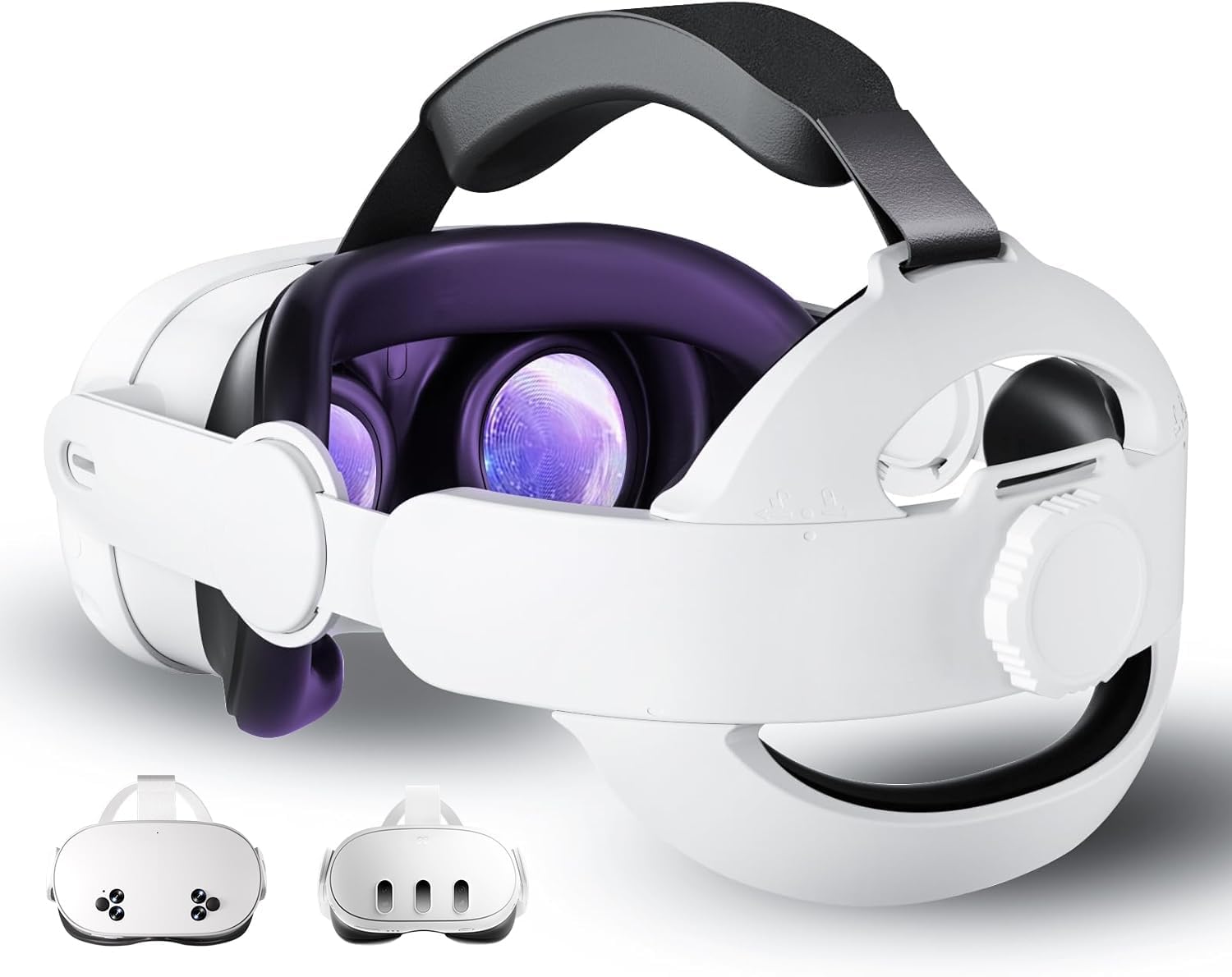 KAKAVR Comfortable Lightweight Adjustable Head Strap for Meta Quest 3/Quest 3S - Elite Strap Replacement Accessories to Reduce Pressure - Perfect for VR Gaming, Movies & Extended Play Sessions