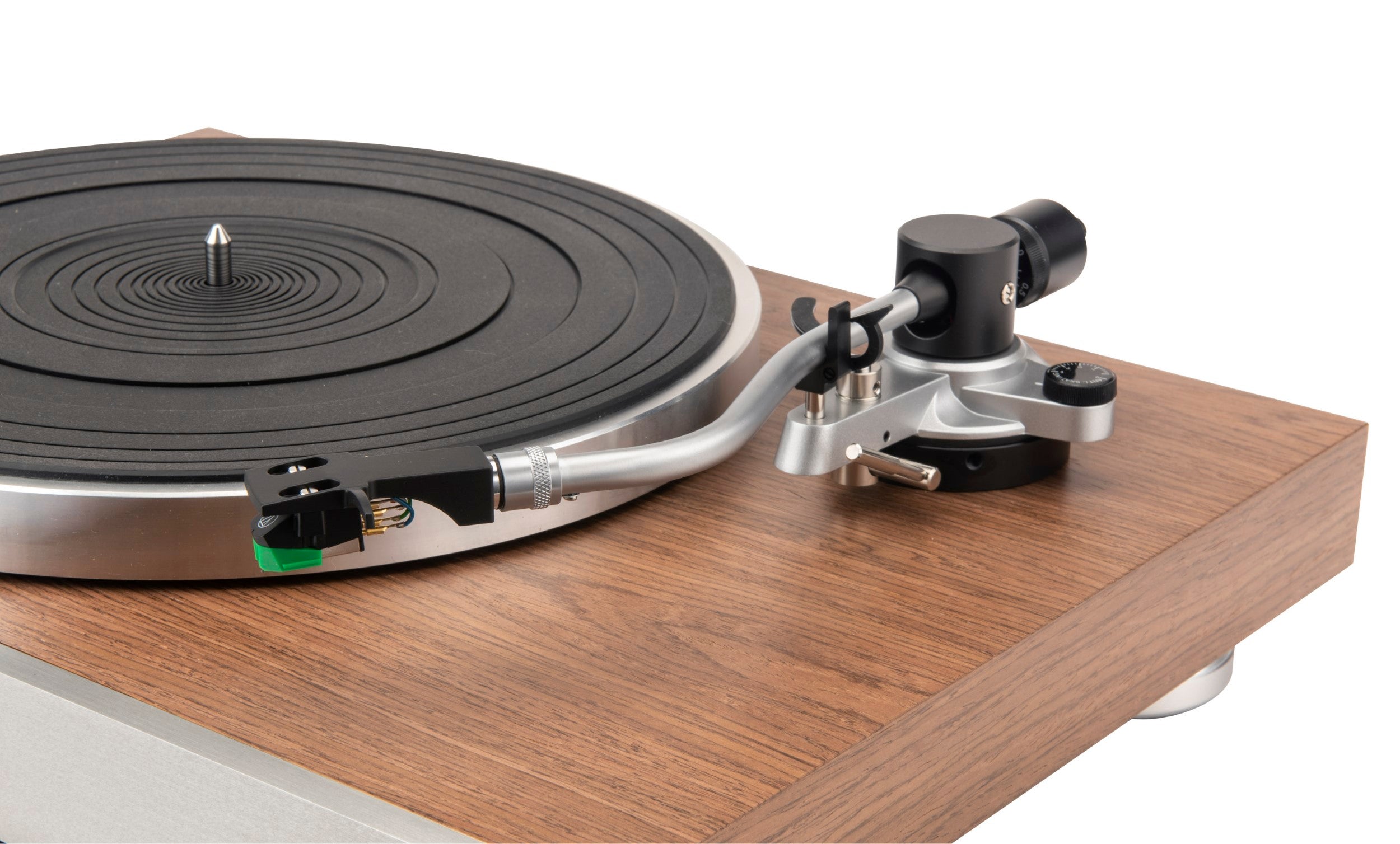 JBL TT350 Classic Direct Drive Turntable with Walnut Finish - Perfect for Vinyl Enthusiasts & Home DJ Setups