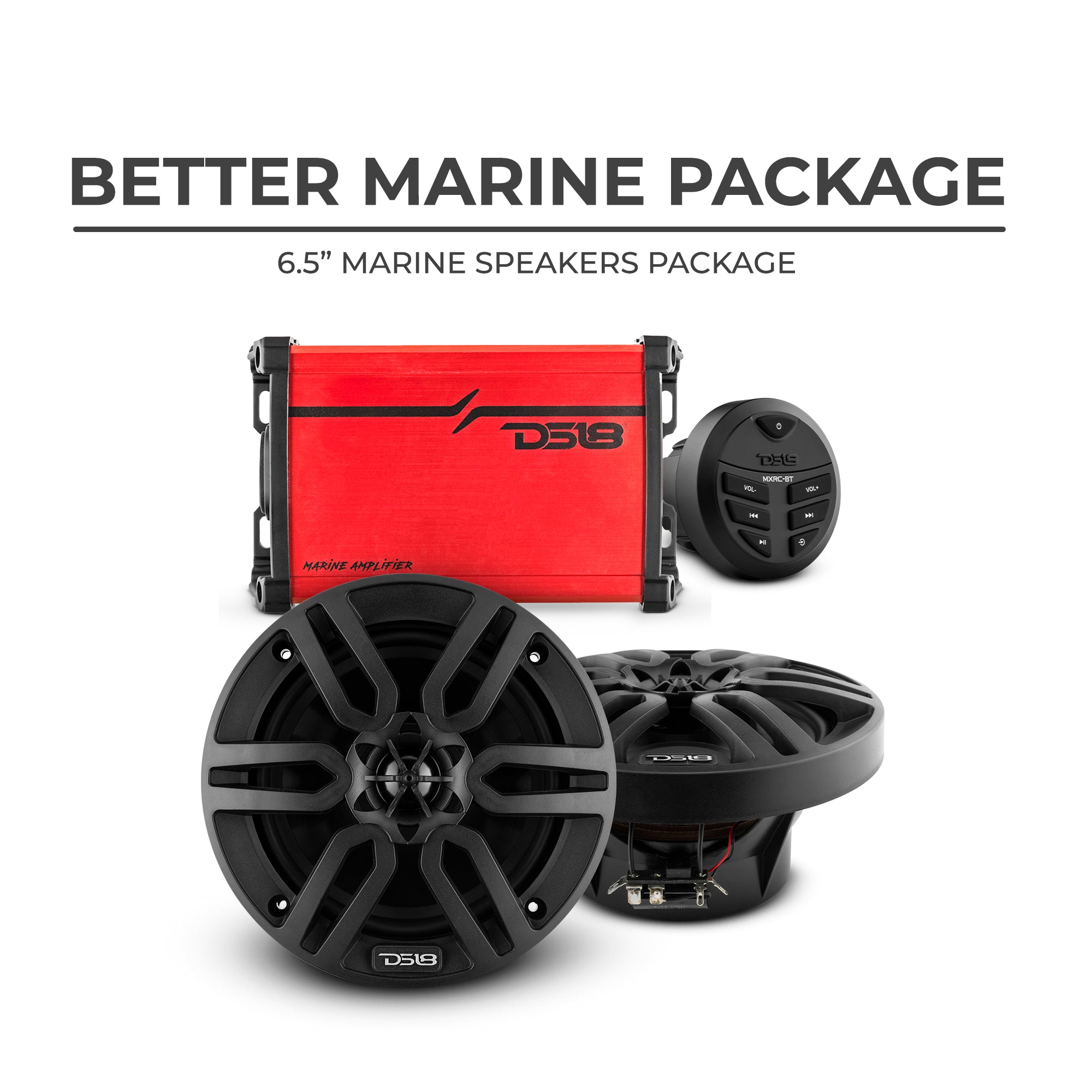 Premium Marine Audio Package - 2 x 6.5