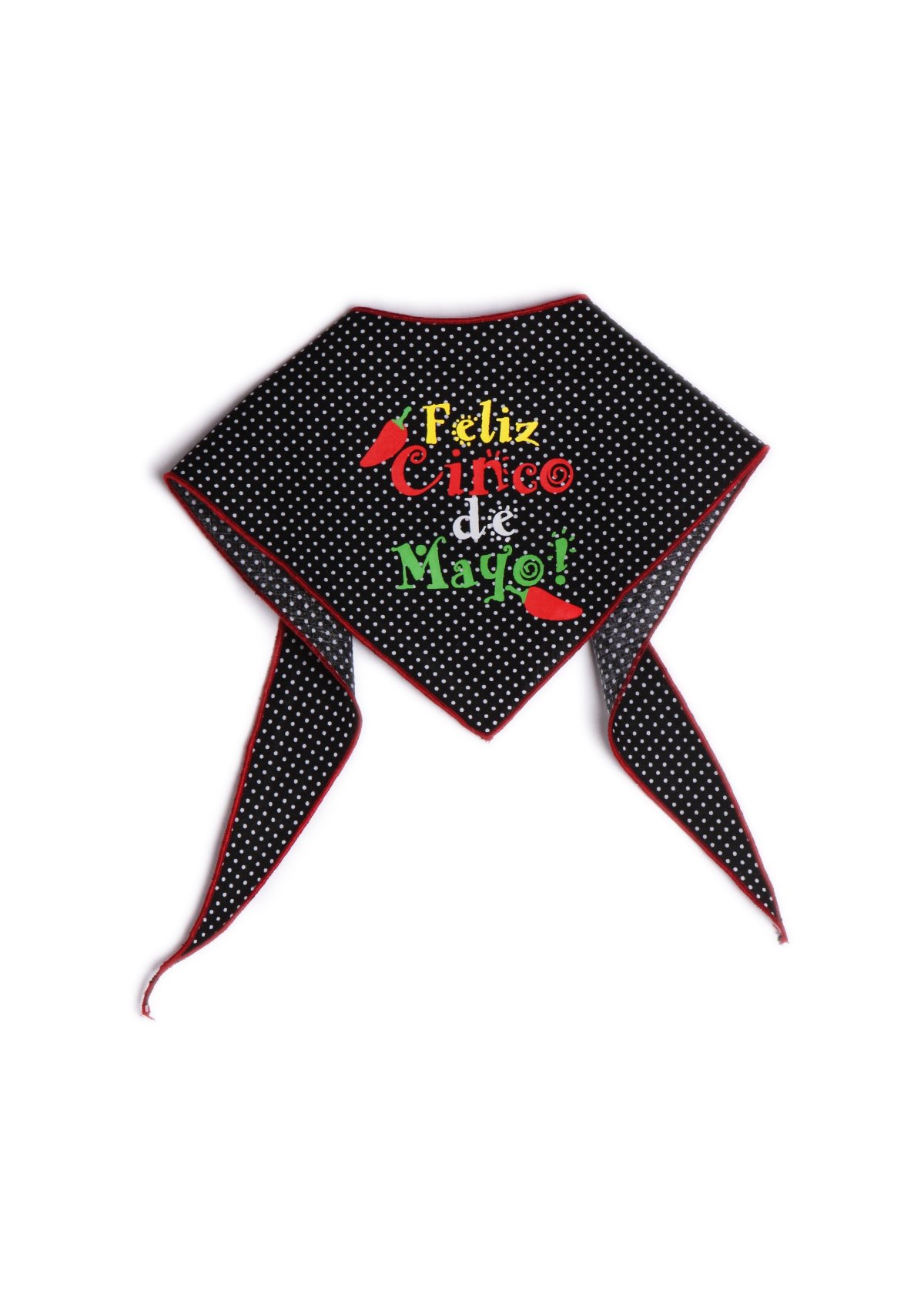 Feliz Cinco de Mayo Dog Bandana for Medium to Large Dogs - 100% Cotton Mexican Fiesta Bandana - Perfect for Cinco de Mayo Parties, Pet Parades & Festive Occasions