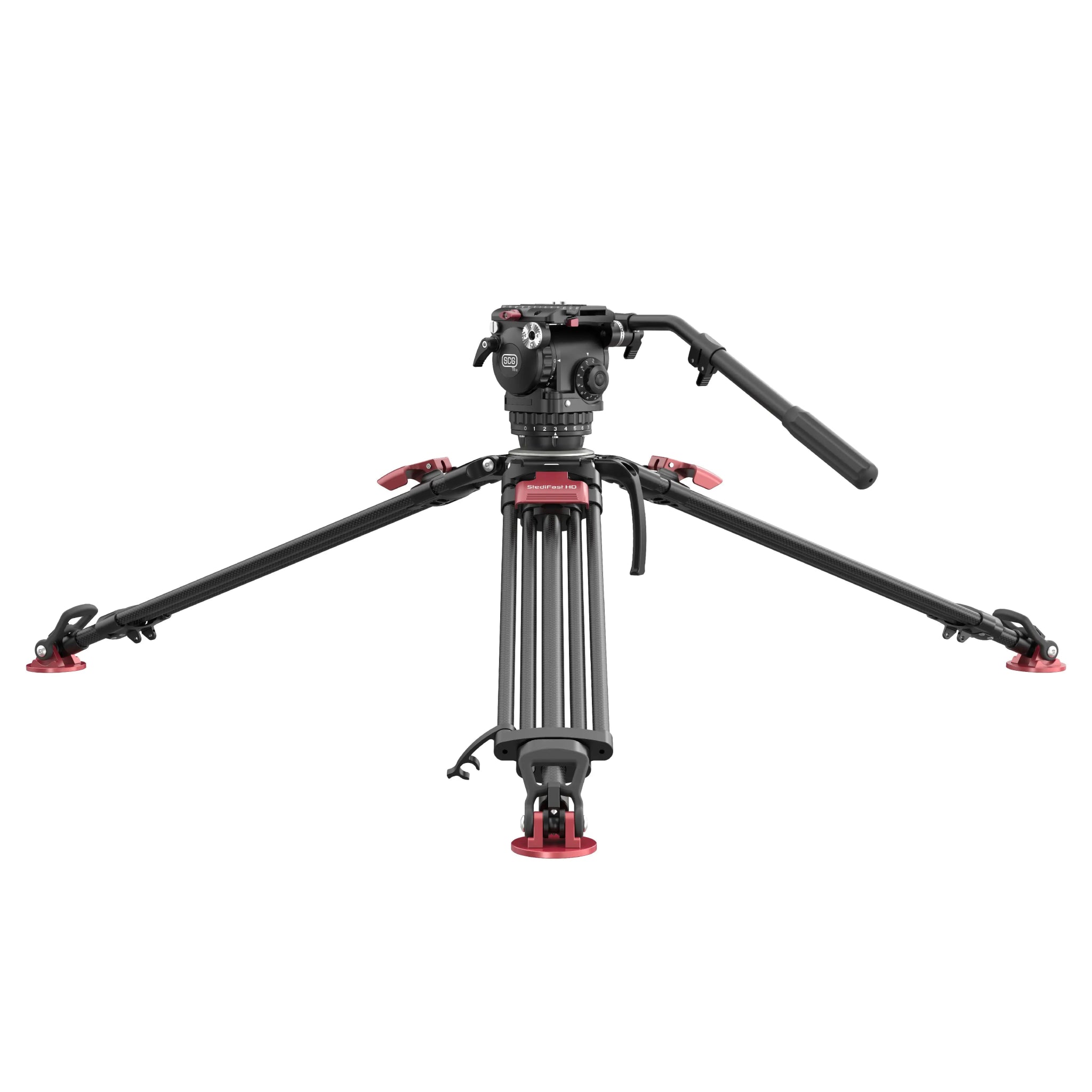 SCG T8 G2 StediFast HD Professional Tripod System - Lightweight Aluminum Camera Stand for DSLR, Mirrorless & Video Cameras - Perfect for Photography, Videography & Live Streaming