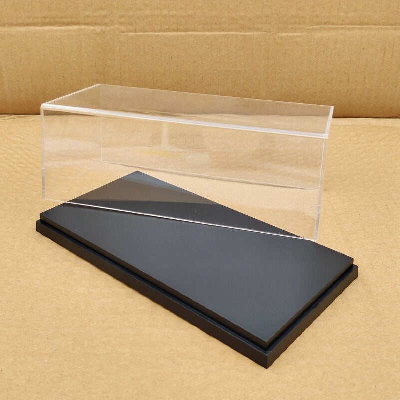 Acrylic Motorcycle Model Display Case - 20cm Transparent Dustproof Storage Box for Toy Cars & Collectibles | Perfect for Home Decor, Office Display, and Gift Giving