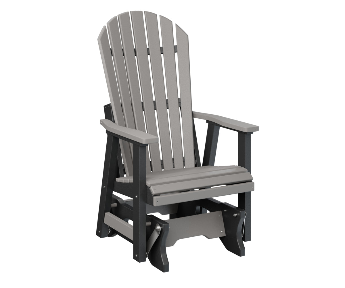 Berlin Gardens Comfo Back Single Glider - Outdoor Patio Rocking Chair with Ergonomic Support for Porch, Garden, or Deck Relaxation | Perfect for Reading, Lounging, and Enjoying Nature