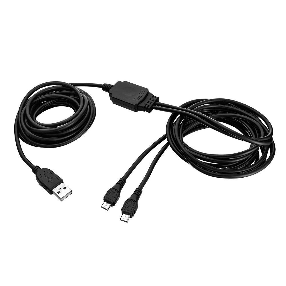 Original PlayStation 4 Dual Charge & Play Cable 5M - Long USB Charging Cord for PS4 Controller - Perfect for Gaming, Streaming & Remote Play (5 Meter/16.4ft) - Ideal for Living Room, Bedroom & Travel Use