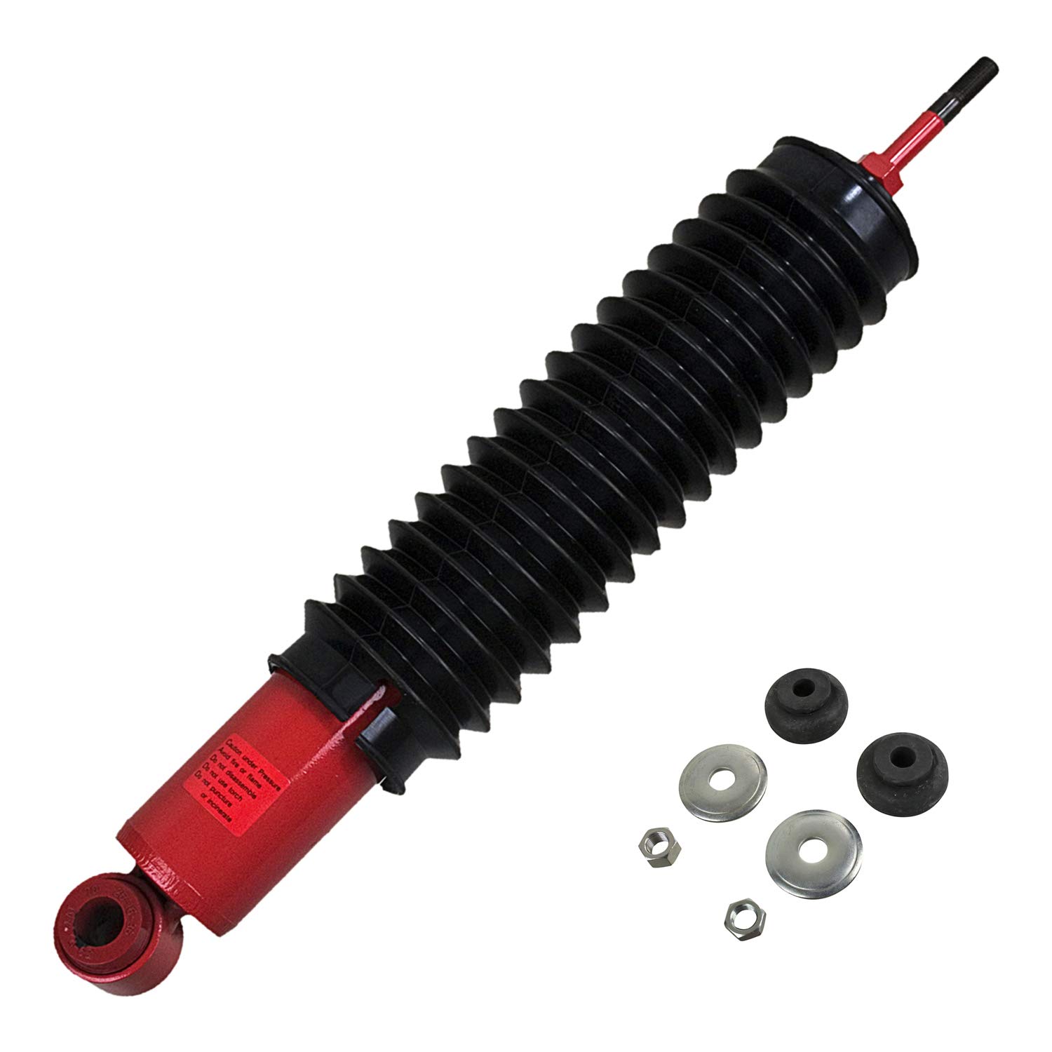 KYB 565012 MonoMax Gas Shock Absorber - Red - Heavy-Duty Performance for Trucks, SUVs, and Off-Road Vehicles | Smooth Ride & Enhanced Stability