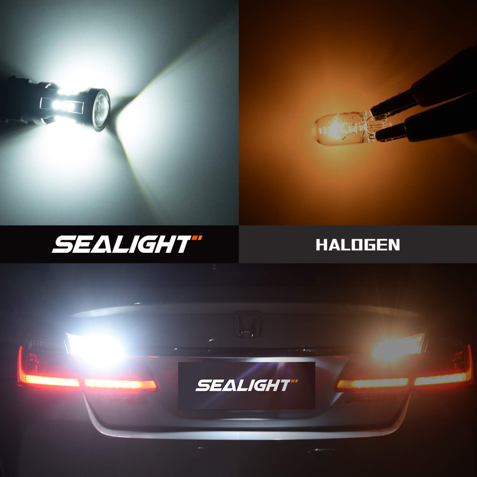 SEALIGHT 7440 7443 LED Bulb - 6000K Bright White 3000LM, Pack of 2 | Replacement for 7441 992 T20 W21W 7444 Bulbs | Perfect for Backup Reverse Lights, Turn Signals, Brake & Tail Lights | Ideal for Cars, Trucks, SUVs & Motorcycles