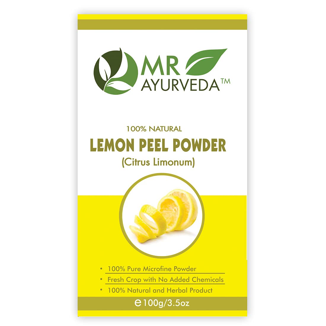 MR Ayurveda Organic Rose Petals Powder, Lemon Peel Powder, Neem Powder & Orange Peel Powder - 4 Pack (100g Each) for Skin Care, Hair Treatment & Natural Beauty Recipes