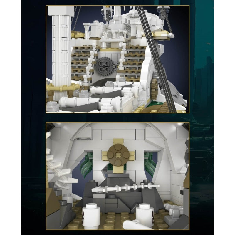 3769pcs Mouldking 13193 Styx Pirate Ship Building Blocks Set - Large Pirate Ship Model Kit for Adults & Teens - Perfect for Display, Collection & Creative Play