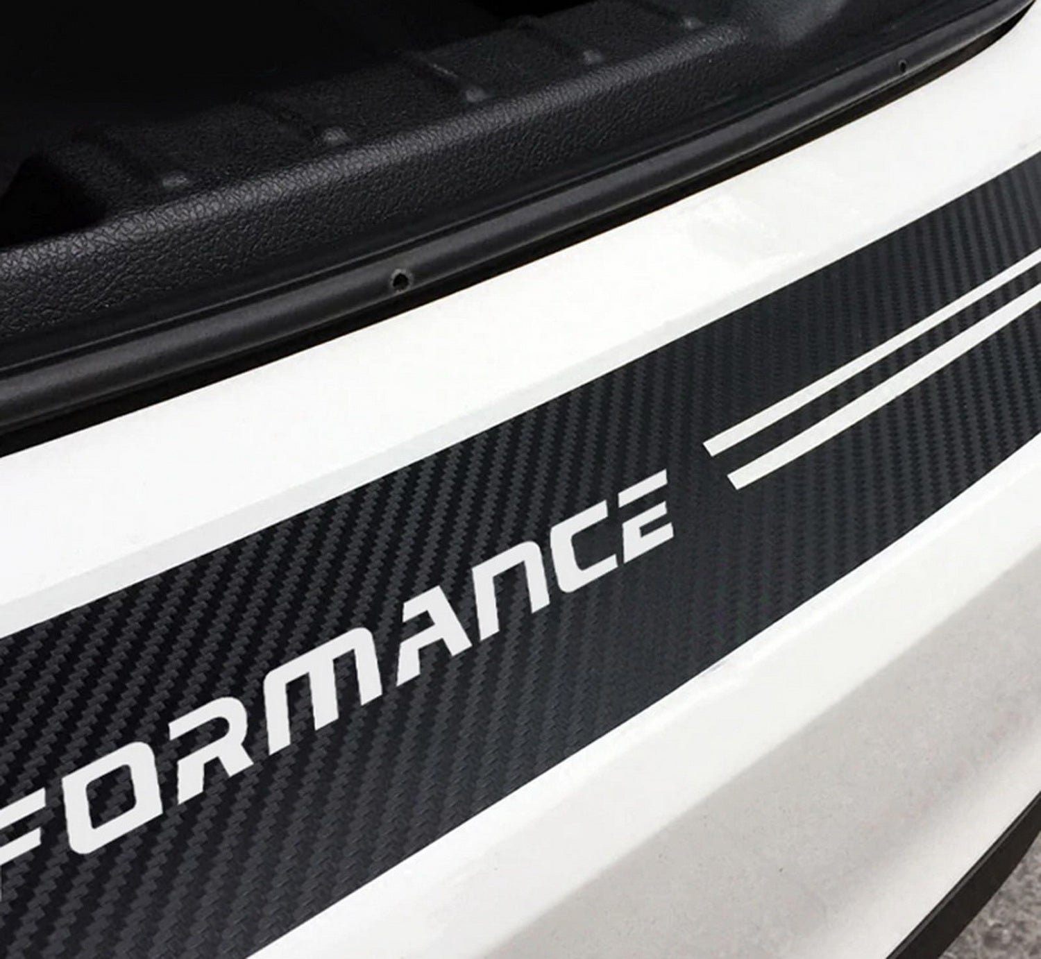 Carbon Fiber Trunk Sill Scratch Protector Vinyl Decal for BMW X1 X2 X3 X4 X5 - 40