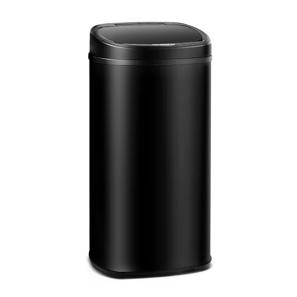58L Automatic Motion Sensor Trash Can - Black | Hands-Free Touchless Waste Bin for Kitchen, Bathroom, Office & Home Use