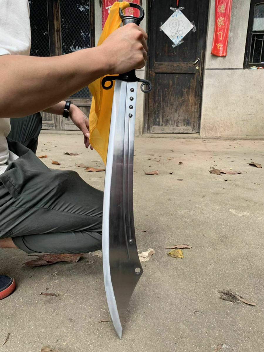 High-Quality Sharp Kung Fu Broadsword - Chinese Anti-Japanese War Saber Sword for Martial Arts Training & Historical Reenactment | Perfect for Kung Fu Practice, Cosplay & Collection
