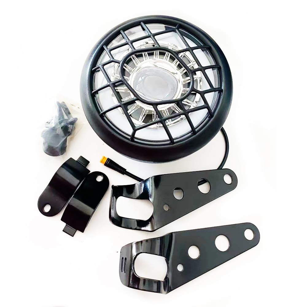 Bright LED Bike Headlight - 24V-52V Waterproof for Night Riding