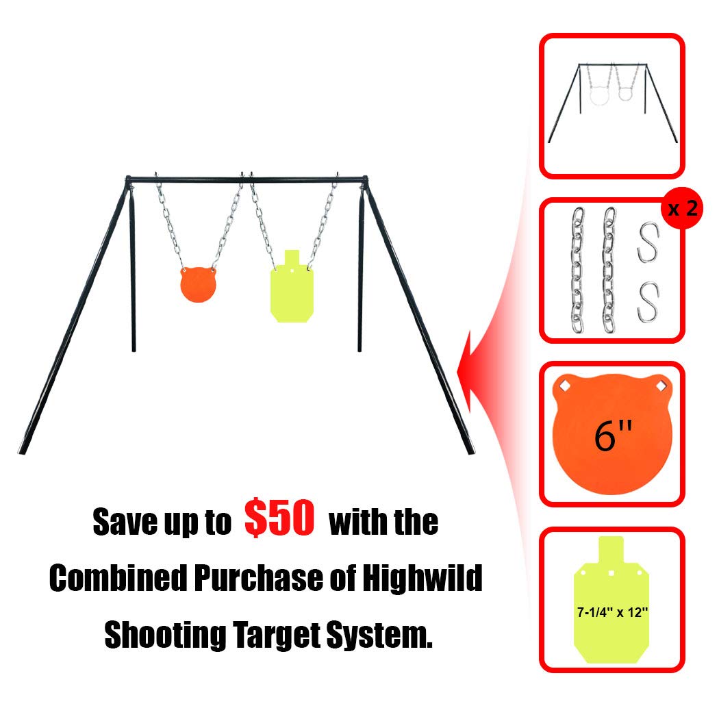 Highwild AR500 Steel Target Stand with 6
