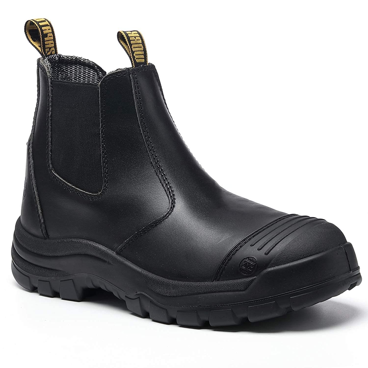 **DIIG Men's Steel Toe & Soft Toe Work Boots - Waterproof, Slip Resistant, Anti-Static Safety Shoes for Construction, Warehouse & Outdoor Work**