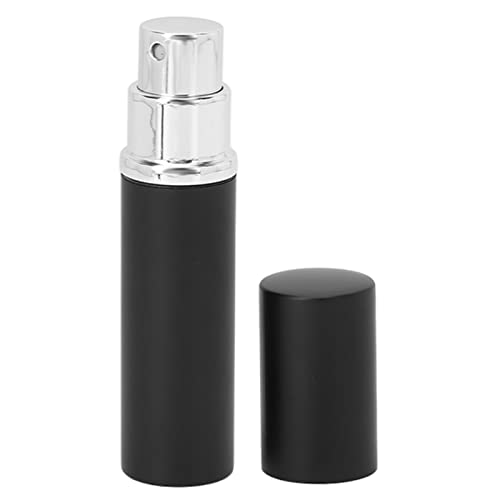 Premium Glass Mist Spray Bottle - Refillable, Leak Proof & Reusable Essential Oil Diffuser for Aromatherapy, Hair Care & Home Cleaning (Black) - Perfect for DIY Beauty, Plant Misting & Household Use