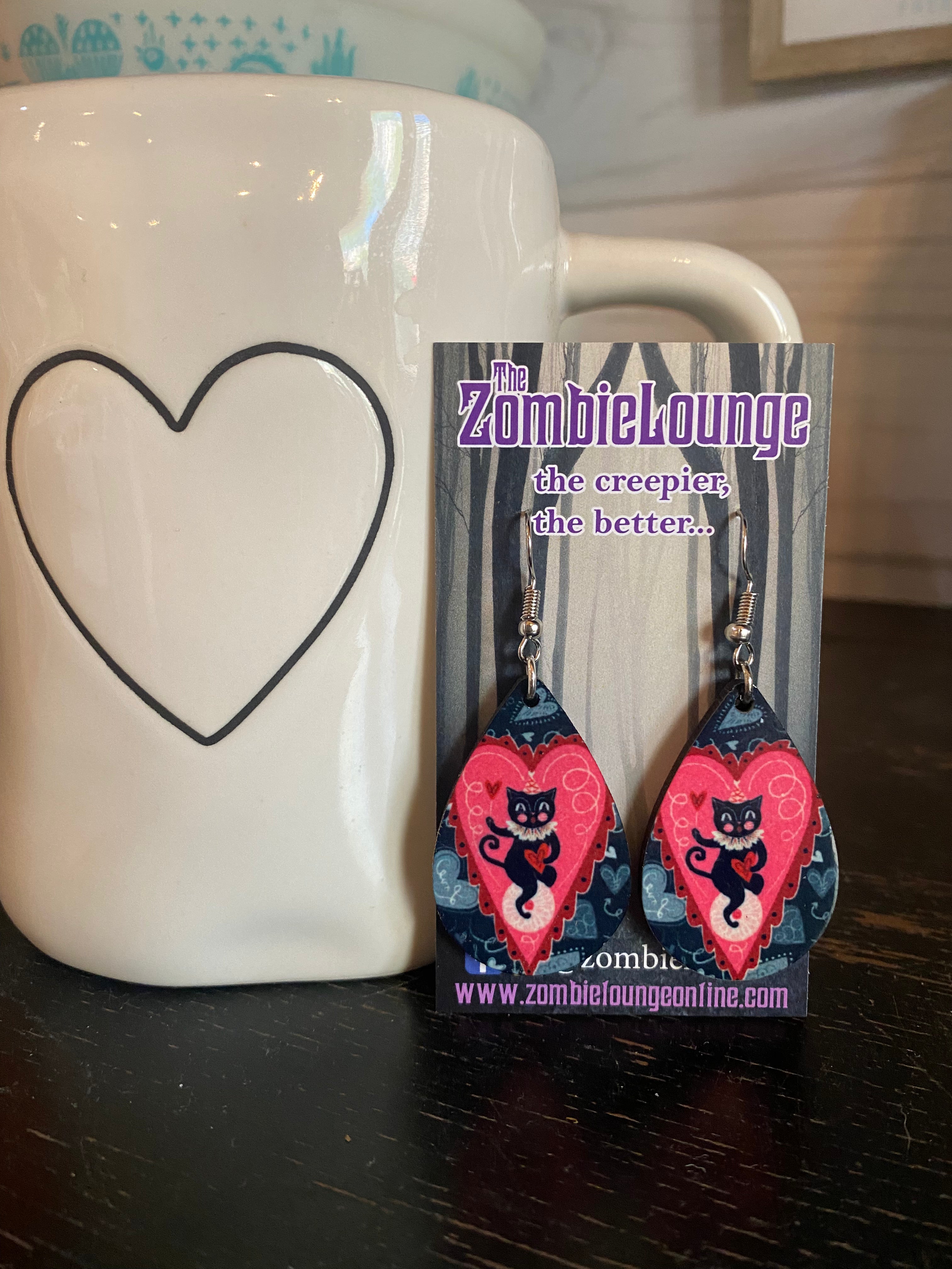 Johanna Parker Valloween Cat Earrings - Halloween Cat-Themed Jewelry for Women, Cute & Spooky Accessories | Perfect for Halloween Parties, Costumes & Gifts