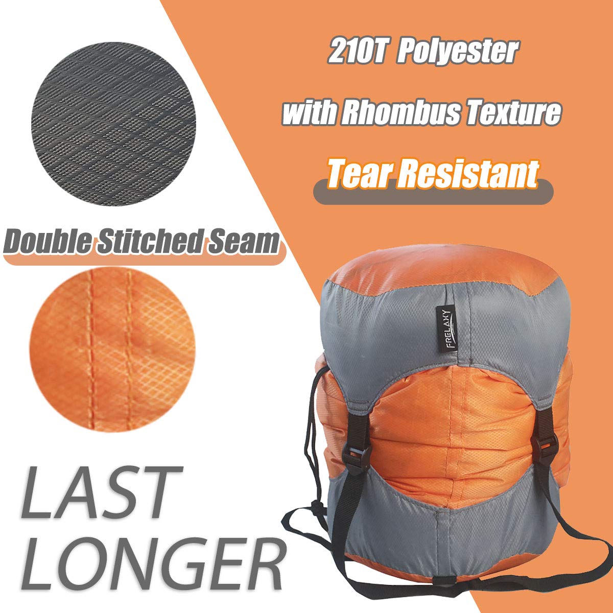 Frelaxy Compression Sack - Ultralight Sleeping Bag Storage Bag with 40% More Space (11L/18L/30L/45L/52L) | Compact Camping Gear for Hiking, Backpacking & Travel | Perfect for Outdoor Adventures & Space-Saving Packing