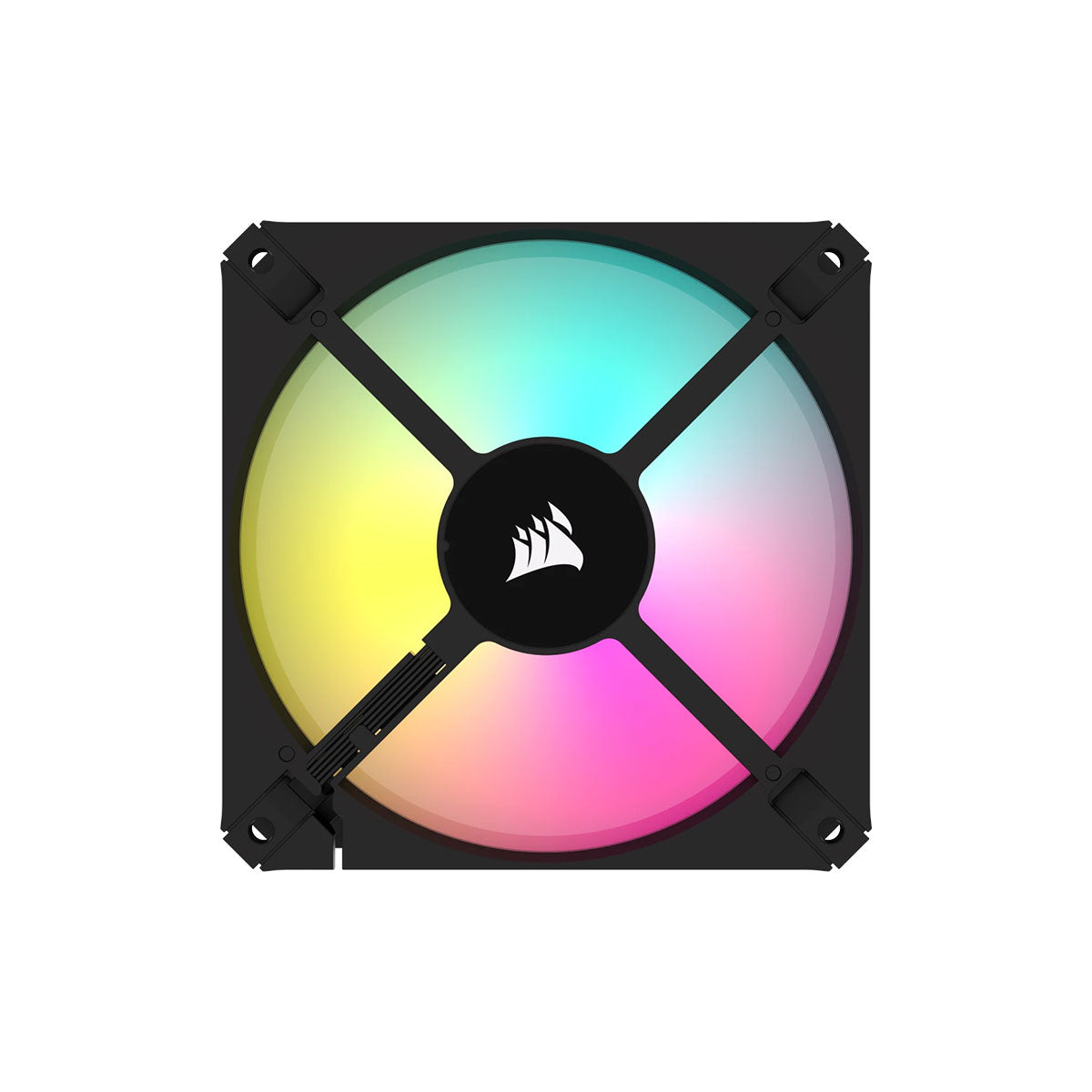 Corsair AR120 120mm iCUE RGB LED PWM Fan - Single Pack with ARGB Compatibility for PC Gaming & Case Cooling
