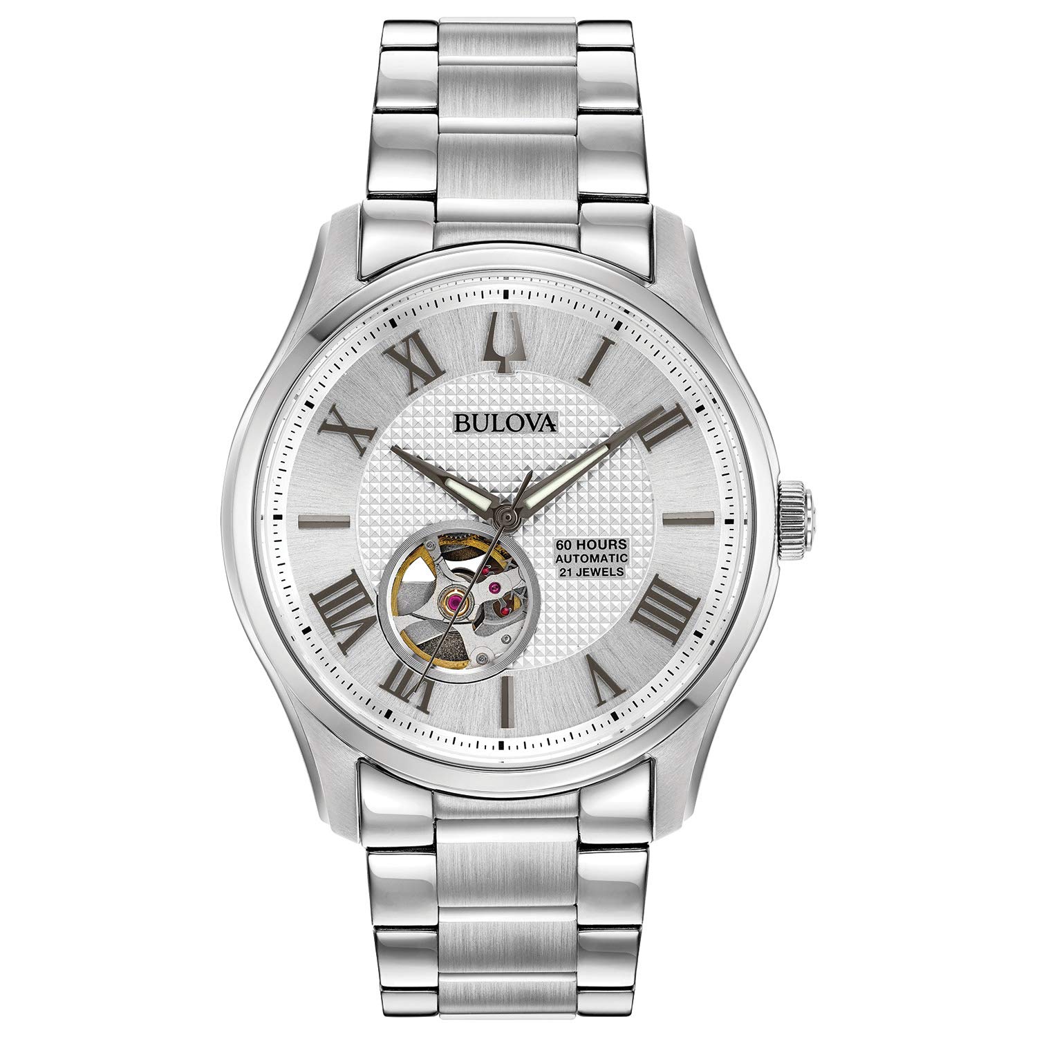 Bulova Men's Watch - Classic Stainless Steel Automatic Timepiece for Business, Casual & Formal Occasions