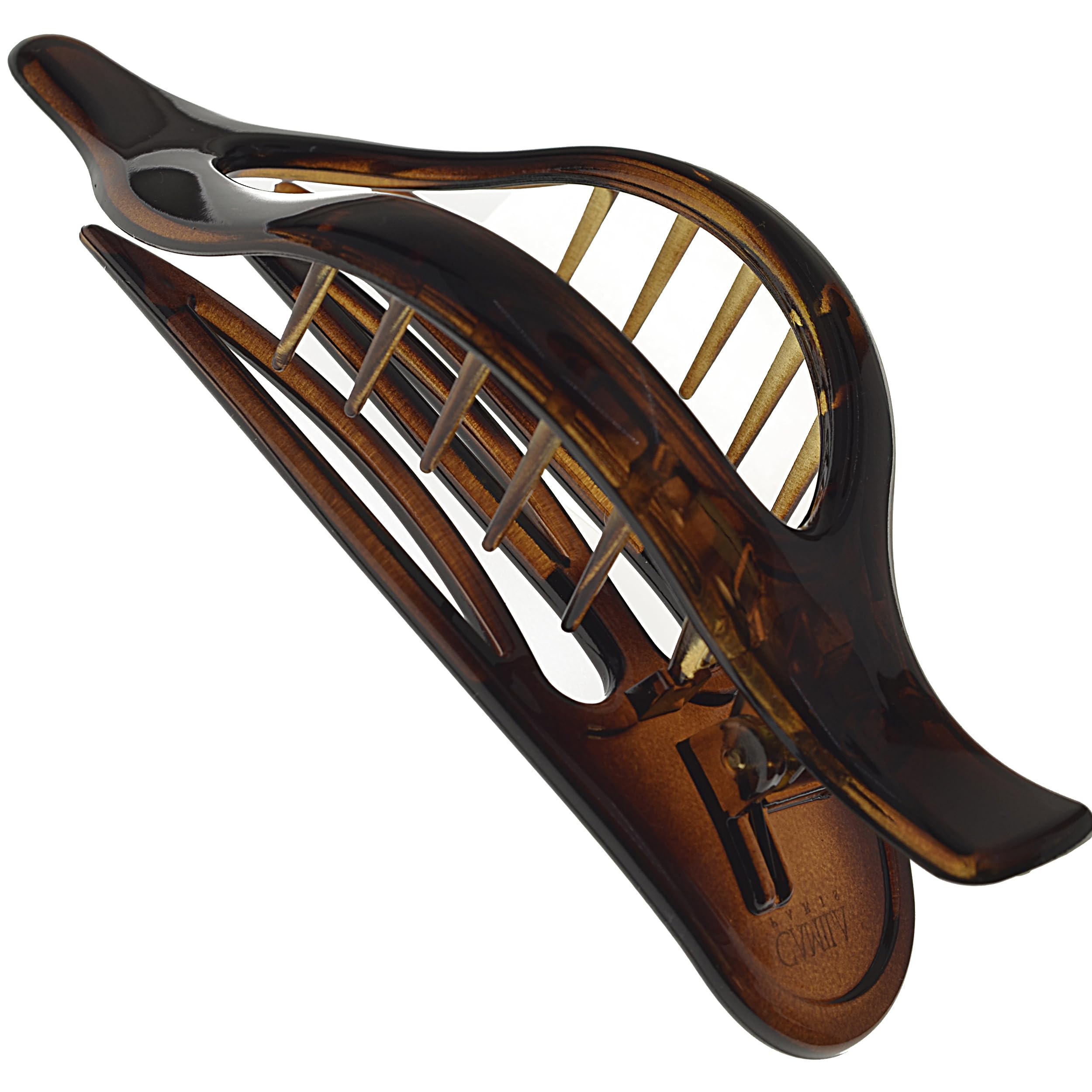 Camila Paris CP2372 2PK French Hair Clips - Large Slide Hair Clips for Volume & Strong Hold | No Slip Grip Hair Claw Clips for Women & Girls | Durable Styling Hair Accessories Made in France | Perfect for Updos, Ponytails & Everyday Hairstyles
