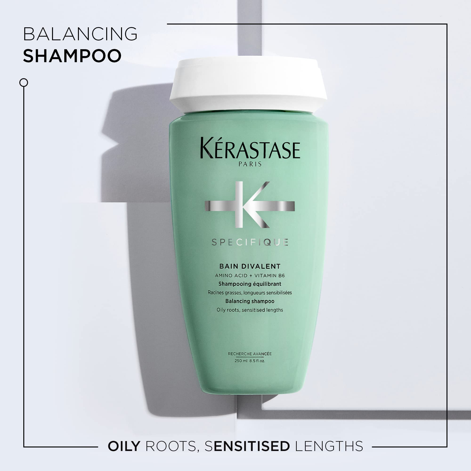 Kerastase Specifique Balancing Shampoo & Hydrating Hair Mask Set for Oily Scalp & Dry Ends - Oil Control & Deep Moisture Treatment for Shiny, Healthy Hair - Perfect for Daily Hair Care & Salon-Like Results at Home