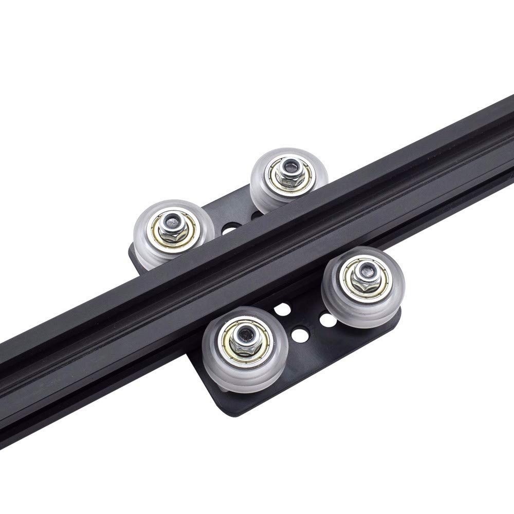 3D Printer V-Slot Gantry Plate Set - 5 Mini Roller Wheels for 2040 Aluminum Profiles | Perfect for DIY 3D Printer Upgrades & Repairs