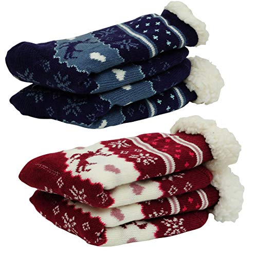 2pack Deer Navy/Burgundy