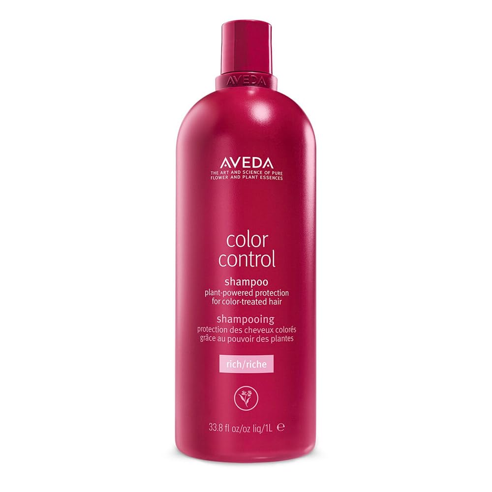 Aveda Color Control Rich Shampoo for Color-Treated Hair - Sulfate & Silicone Free, 33.8 Fl Oz | Medium to Thick Hair | Prevents Fading & Protects Hair Color | Perfect for Daily Use & Salon-Quality Results at Home