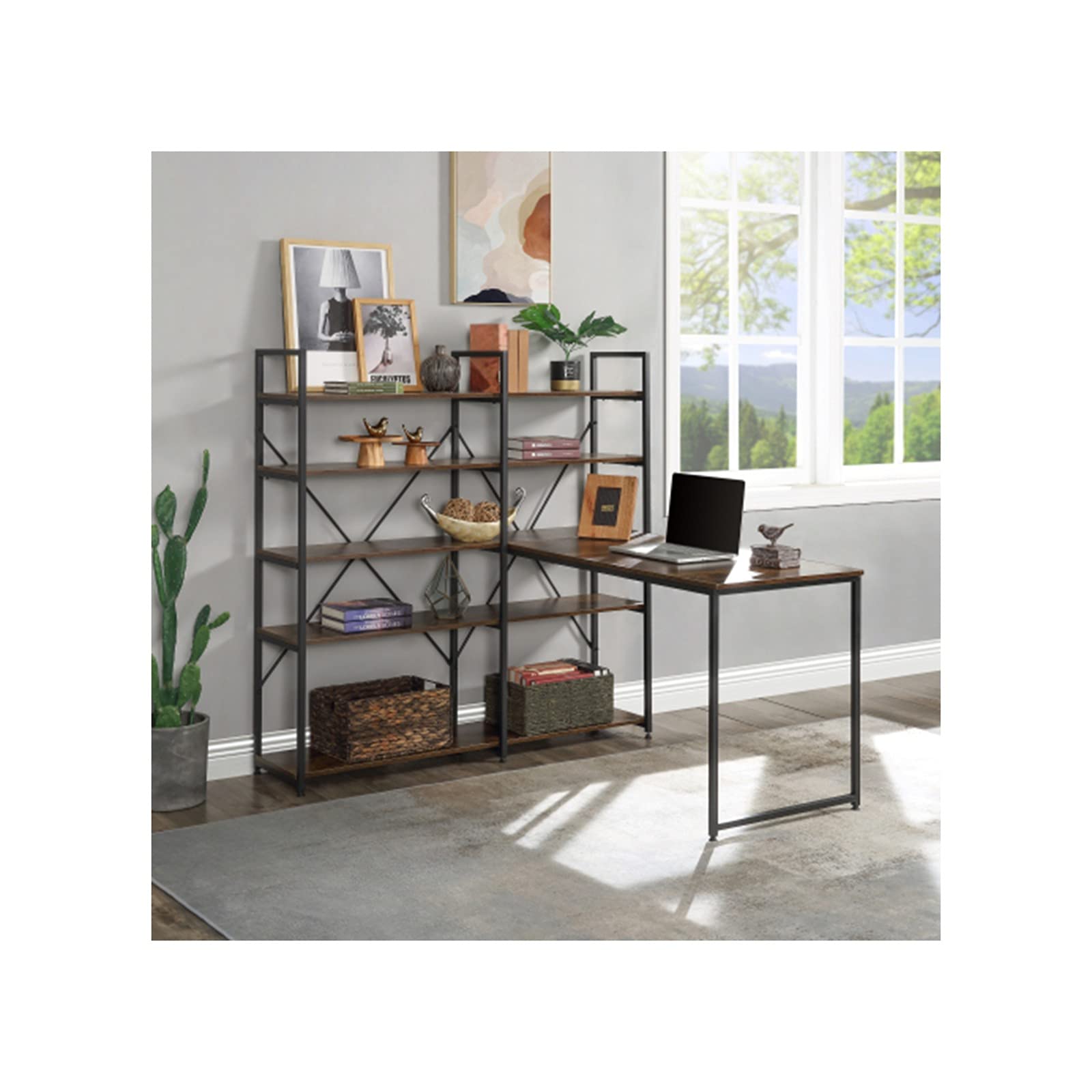 Premium Large Home Office Desk - Spacious Computer Desk for Work, Study & Gaming - Ergonomic Writing Table for Home Office Setup & Remote Work