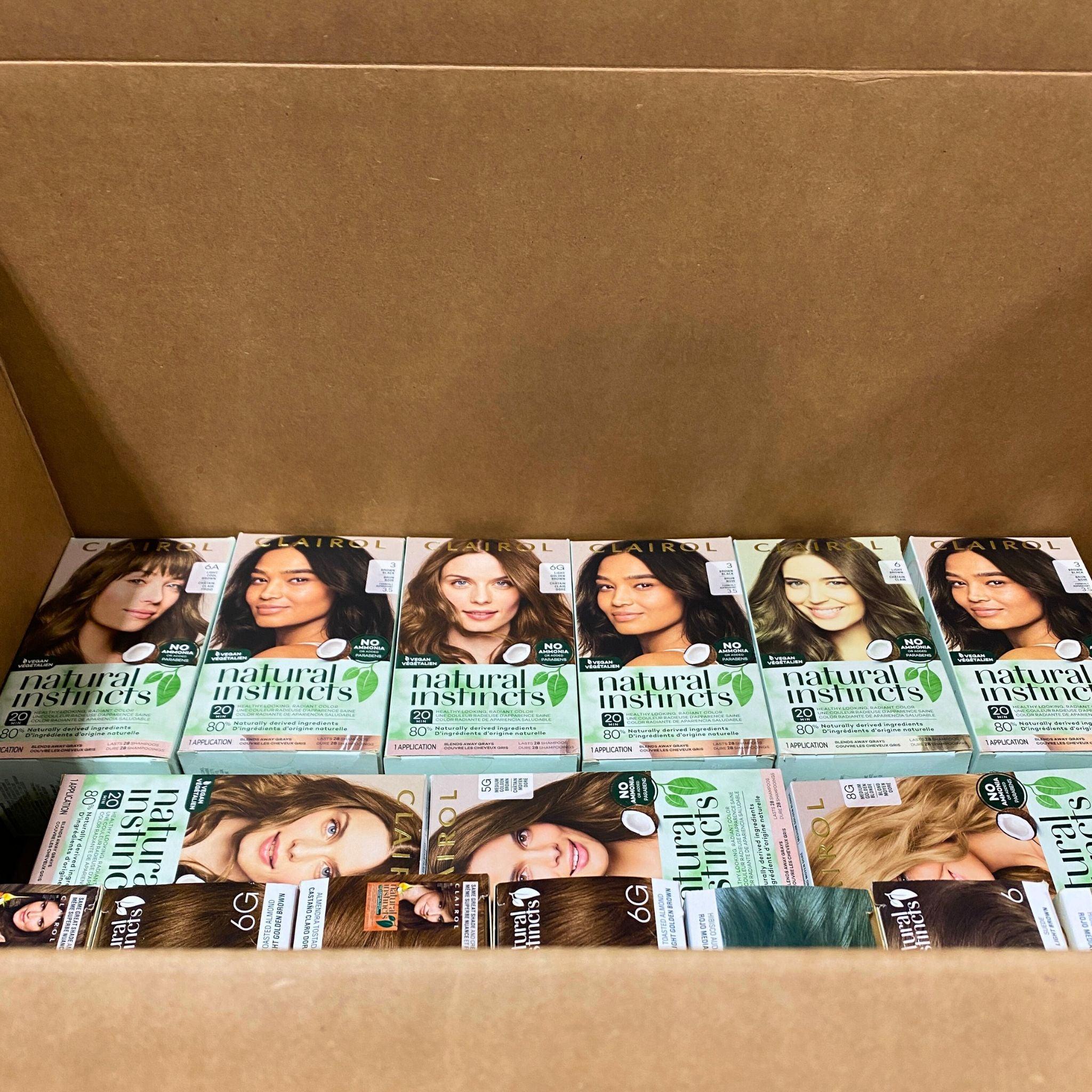 Clairol Natural Instincts Healthy Looking Radiant Hair Color - 50 Pack | Semi-Permanent Hair Dye for Natural Highlights & Gray Coverage | Perfect for Home Use & Salon Styling