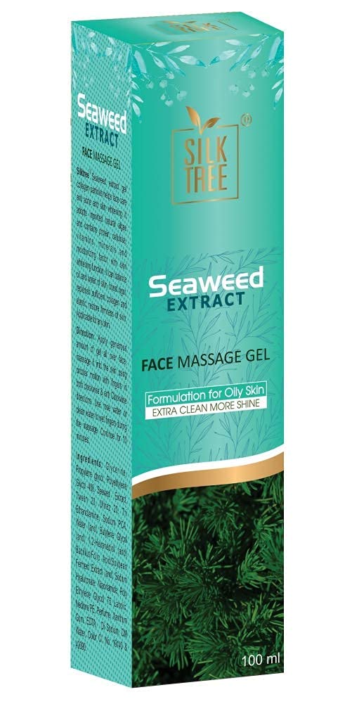 **SilkTree Seaweed Extract Face Massage Gel for Glowing & Radiant Skin – Hydrating & Anti-Aging Facial Care (Pack of 2) – Perfect for Daily Skincare & Spa Treatments**