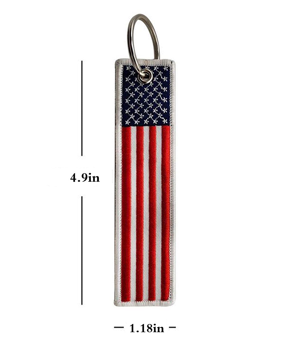 Durable Key Chain Tag with Ring for Keys & IDs | Home & Office Use