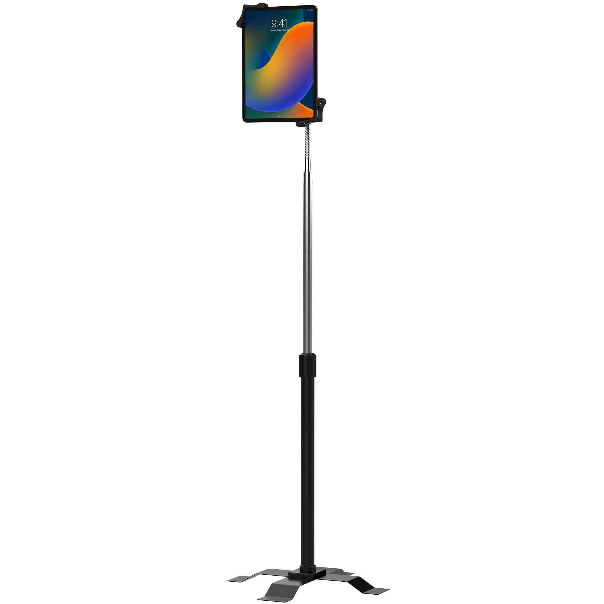 Adjustable Gooseneck Floor Stand for iPad 2/3 - CTA Digital PAD-AFS - Perfect for Home Office, Classroom & Hands-Free Viewing