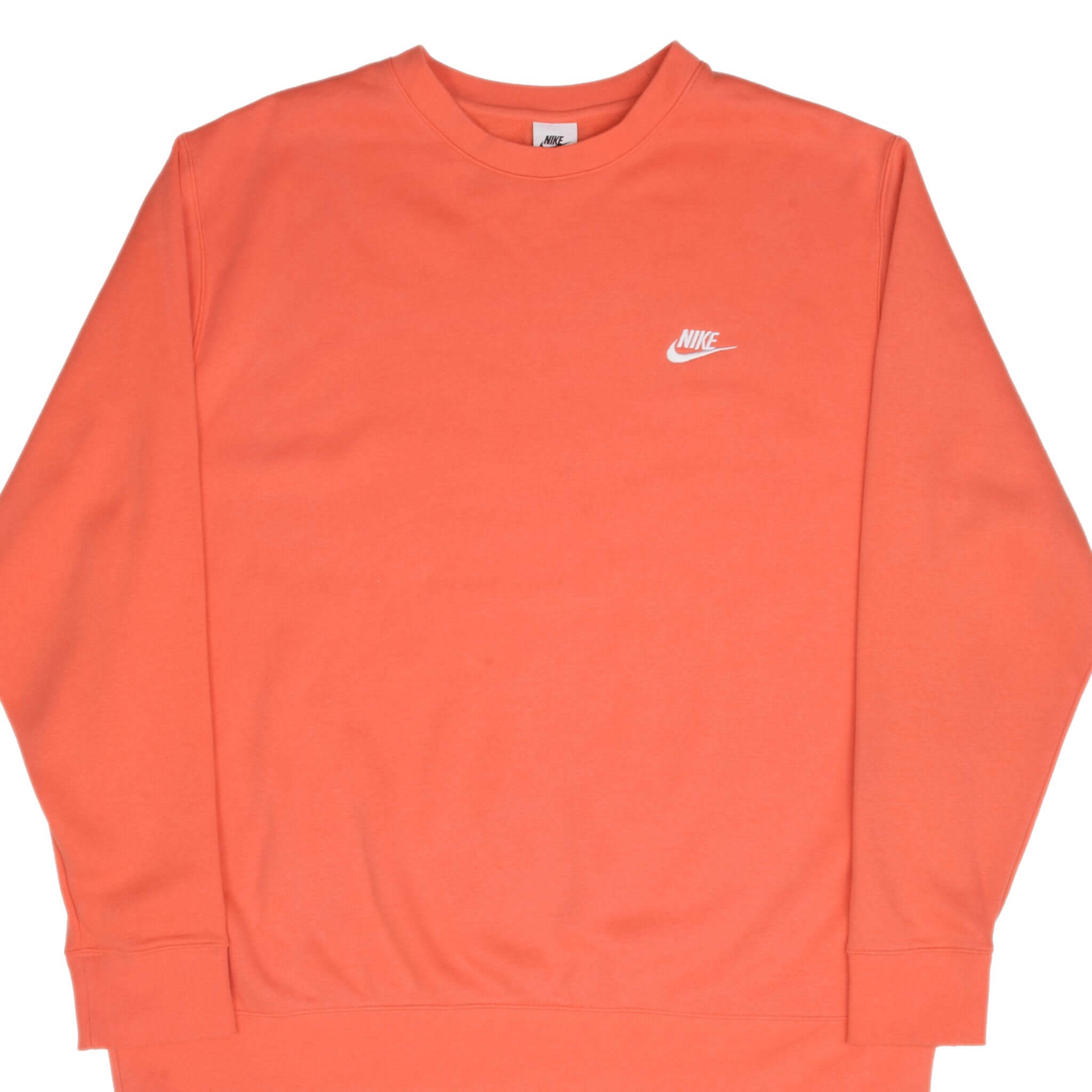 Nike Classic Swoosh Pink Salmon Sweatshirt for Men - Size 2XL - Comfortable Cotton Pullover Hoodie for Casual Wear, Gym & Street Style