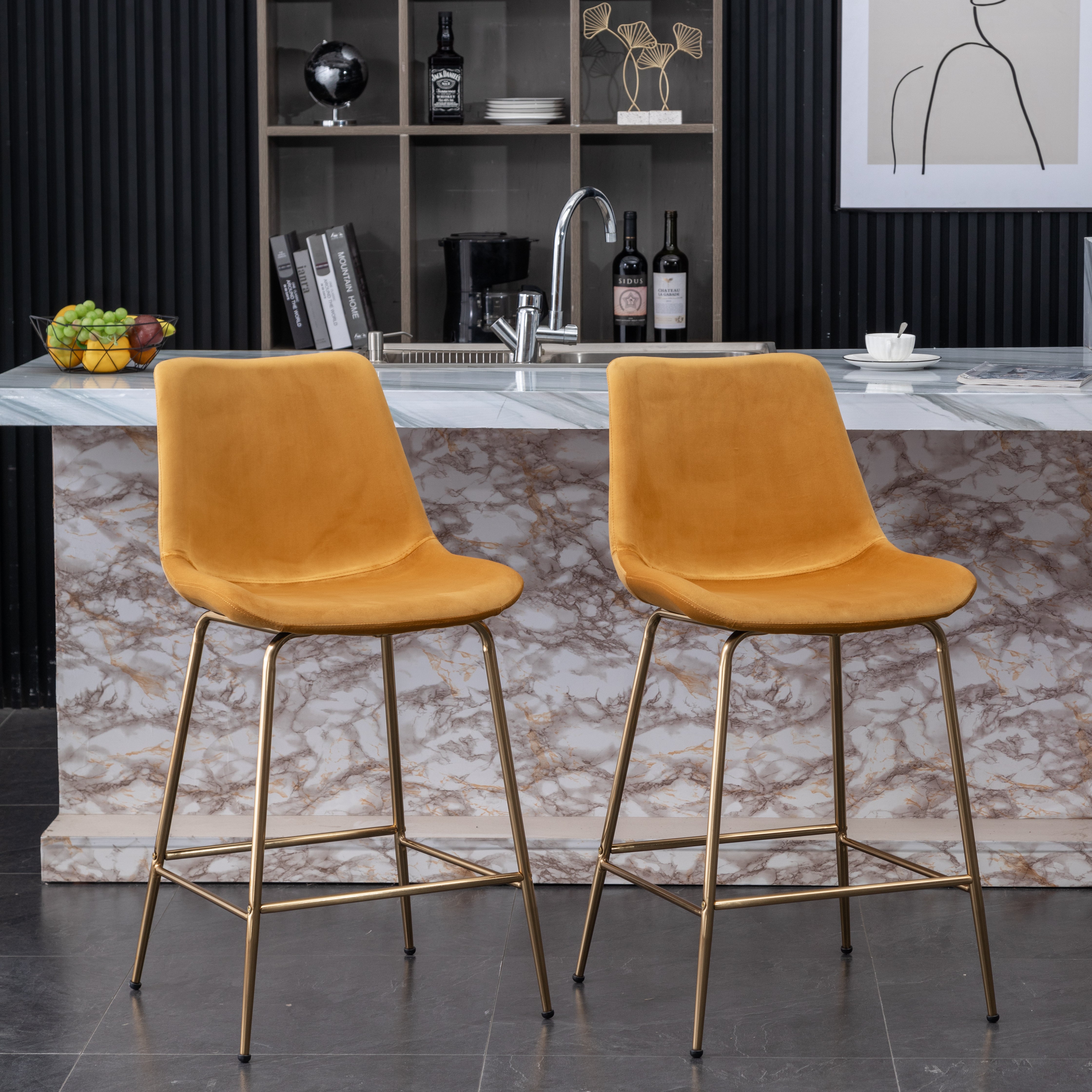 Roundhill Furniture Aufurr Modern Velvet 26.50