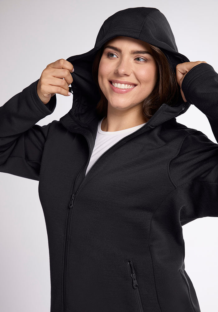 Cubby Hooded Sweatshirt for Men & Women - Soft Fleece Pullover with Kangaroo Pocket - Black - Perfect for Casual Wear, Outdoor Activities & Lounge