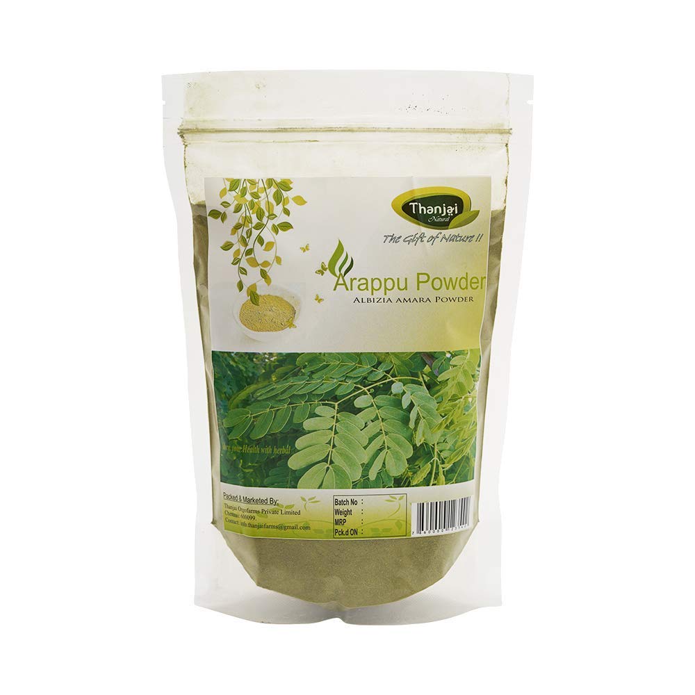 Thanjai Natural's Arappu (Albizia Amara) Powder & Amla (Indian Gooseberry) Powder - 250g Each for Hair Growth & Scalp Care - Natural Ayurvedic Treatment for Dandruff, Hair Fall & Shine - Perfect for DIY Hair Masks & Herbal Hair Care Routines